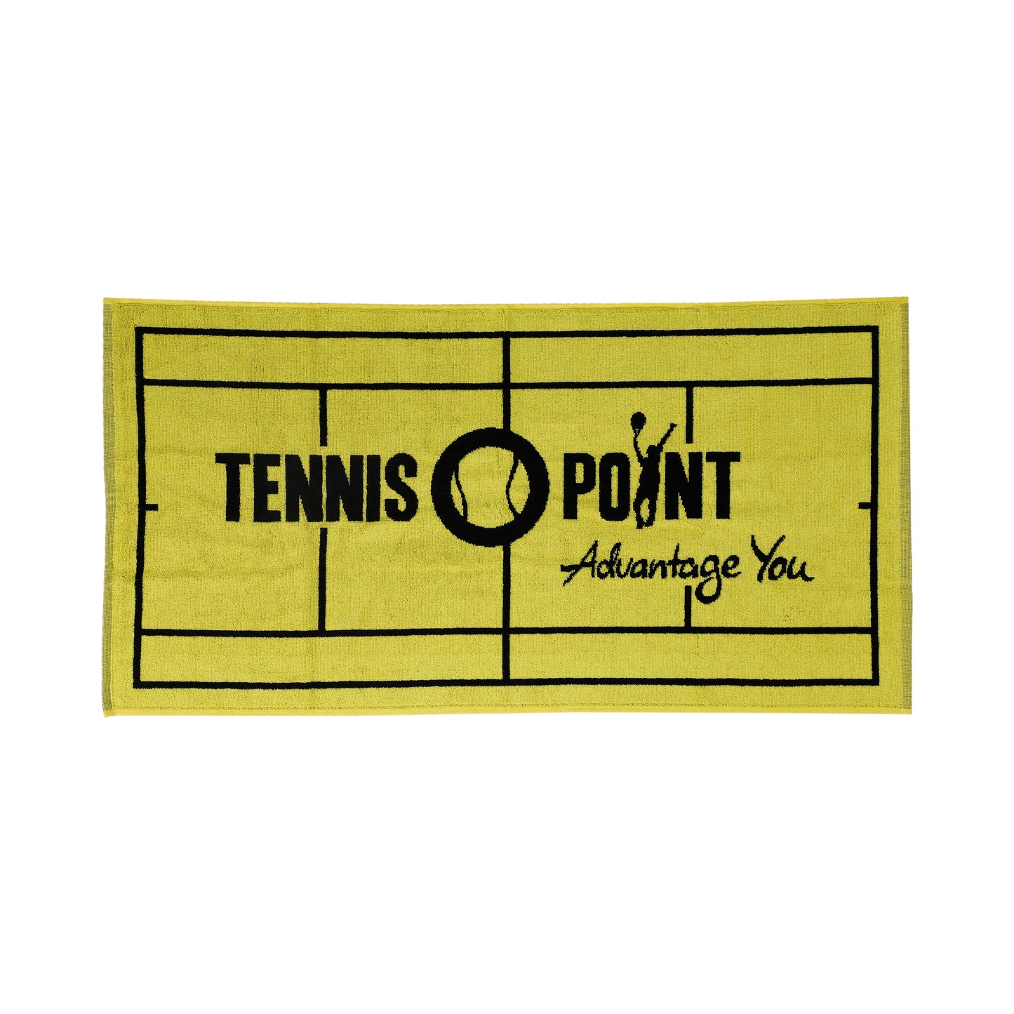 Tennis-Point 50x100 Ręcznik-Żółty,Czarny