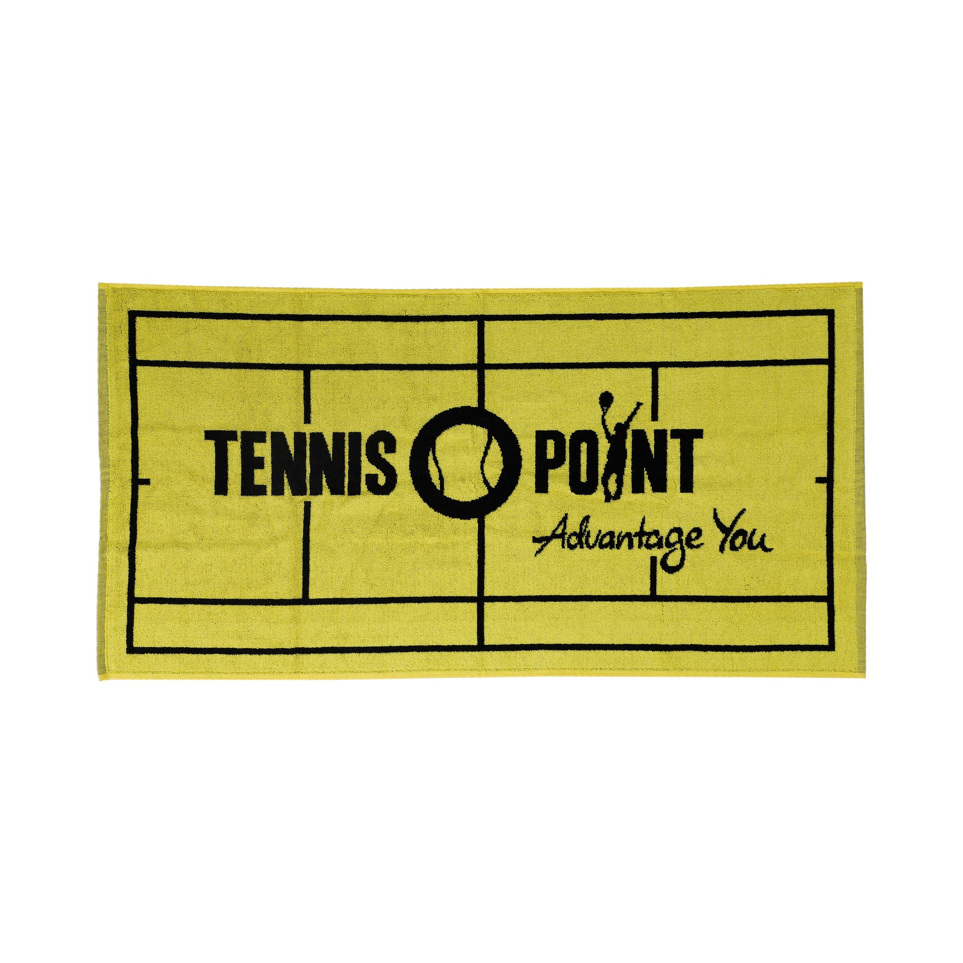 Tennis-Point 50x100 Ręcznik-Żółty,Czarny