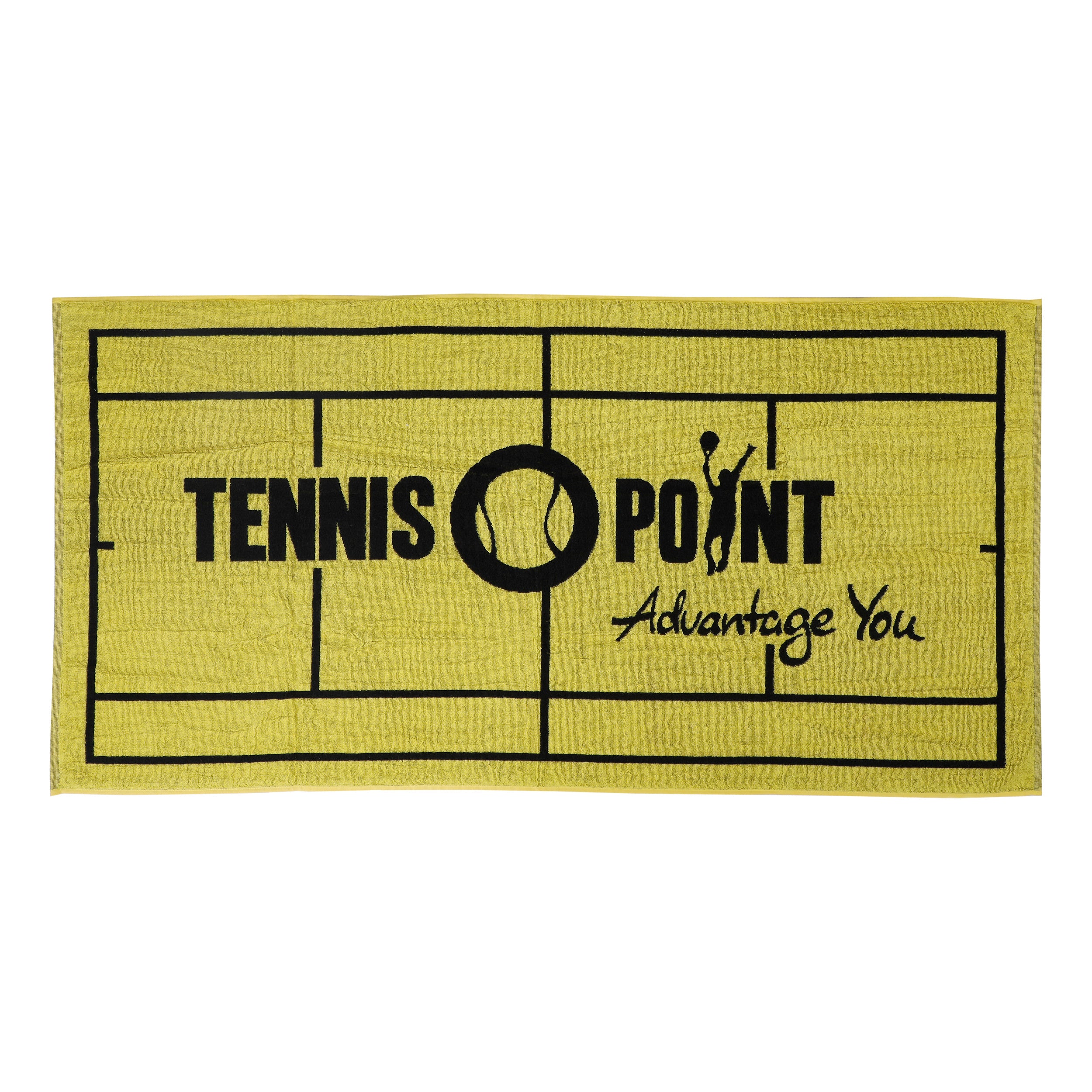 Tennis-Point 70x140 Ręcznik-Żółty,Czarny