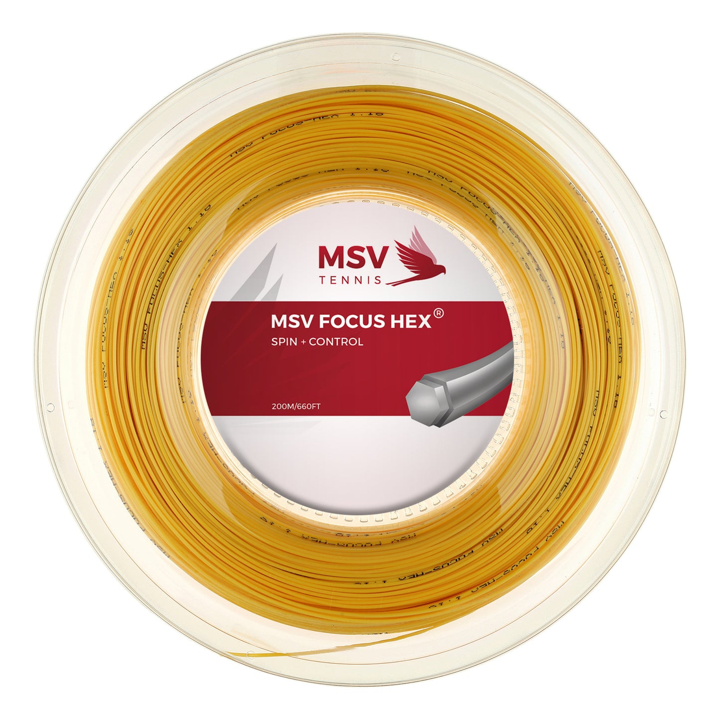 MSV Focus-HEX Szpula Do Naciągów 200m-Żółty