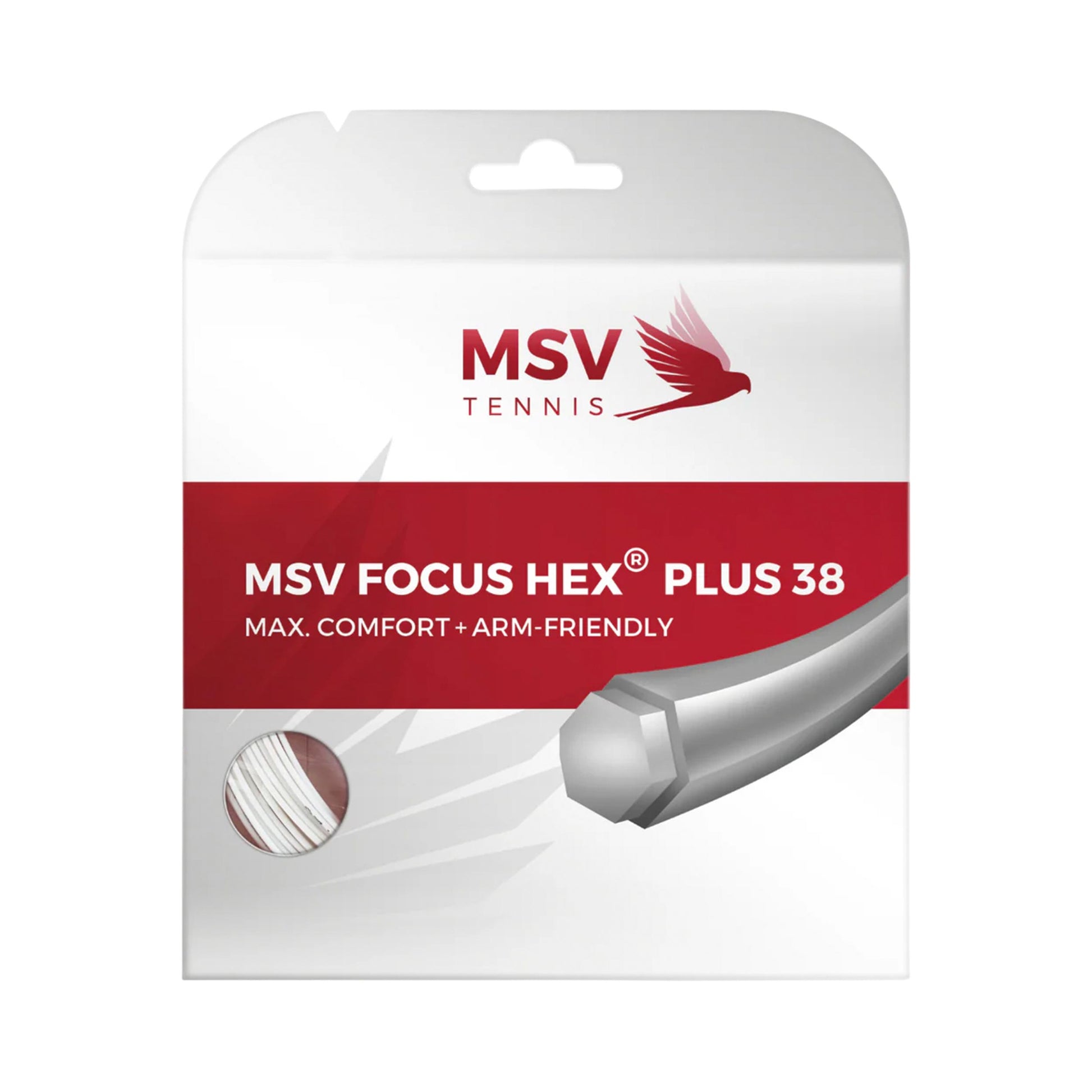 MSV Focus-HEX plus 38  Zestaw naciągów 12m - biały