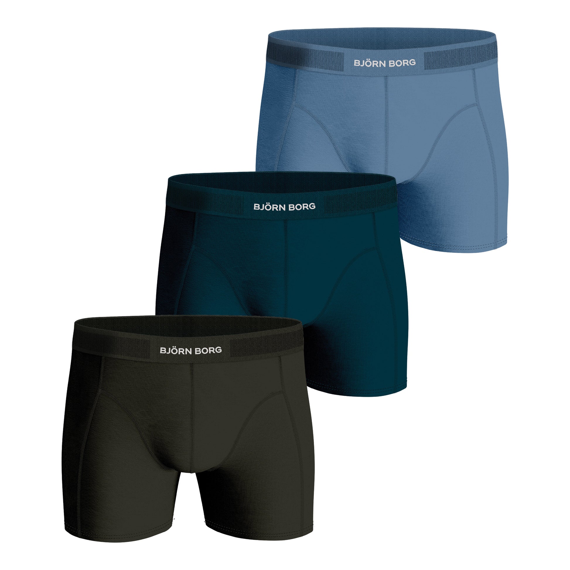 Björn Borg Premium Cotton Stretch Bokserki sportowe Opakowanie 3 szt. Mężczyźni - wielokolorowy,