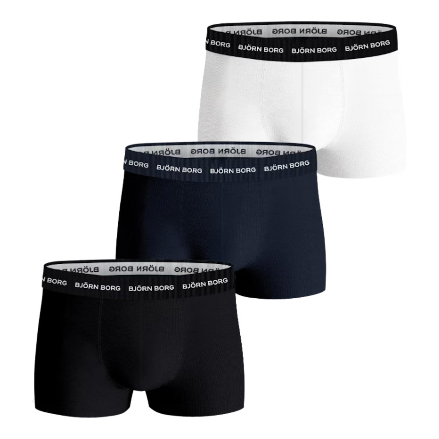 Björn Borg Cotton Stretch Trunk Bokserki sportowe Opakowanie 3 szt. Mężczyźni - wielokolorowy
