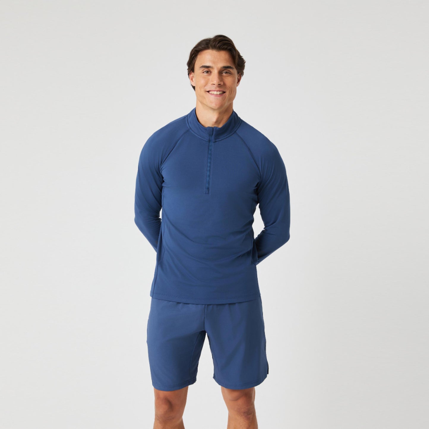 Björn Borg Midlayer Half Zip Długi Rękaw Mężczyźni - ciemnoniebieski