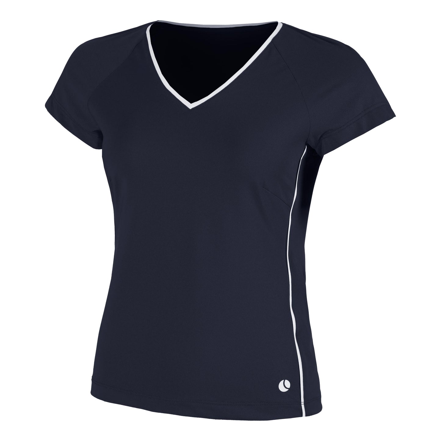 Björn Borg Ace V Neck Koszulka Kobiety - ciemnoniebieski