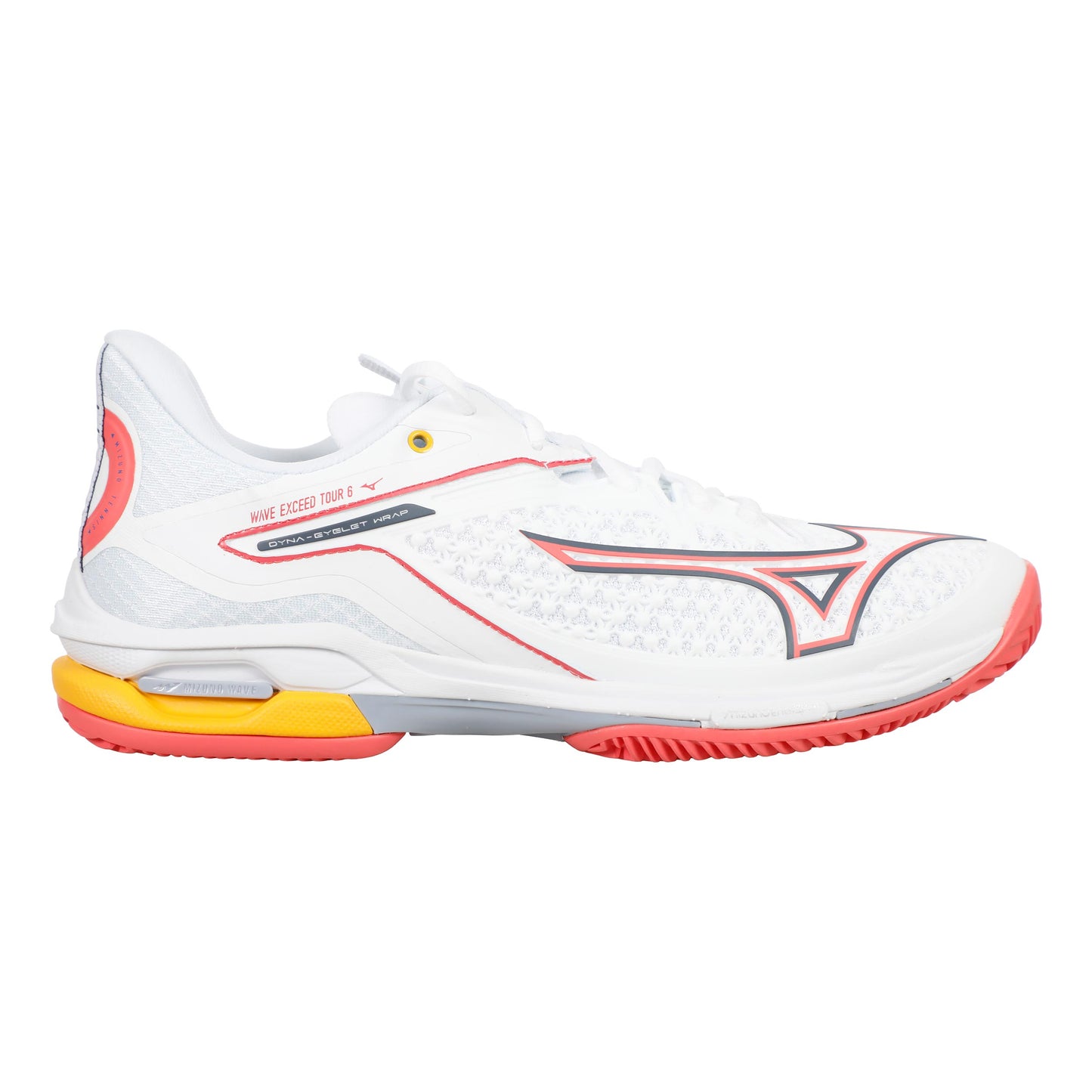 Mizuno Wave Exceed Tour 6 Buty Do Tenisa Ziemnego Kobiety-Biały,Koral
