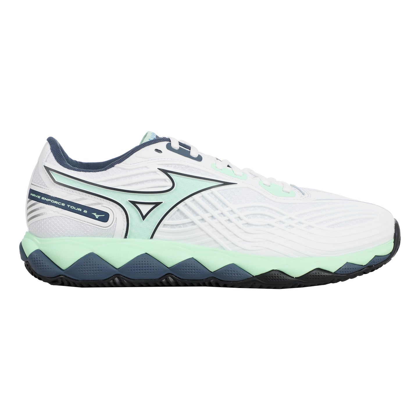 Mizuno Wave Enforce Tour 2 Buty Do Tenisa Ziemnego Mężczyźni-Biały,Mięta