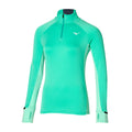 Warmalite Half-Zip Top do biegania Kobiety - turkus,