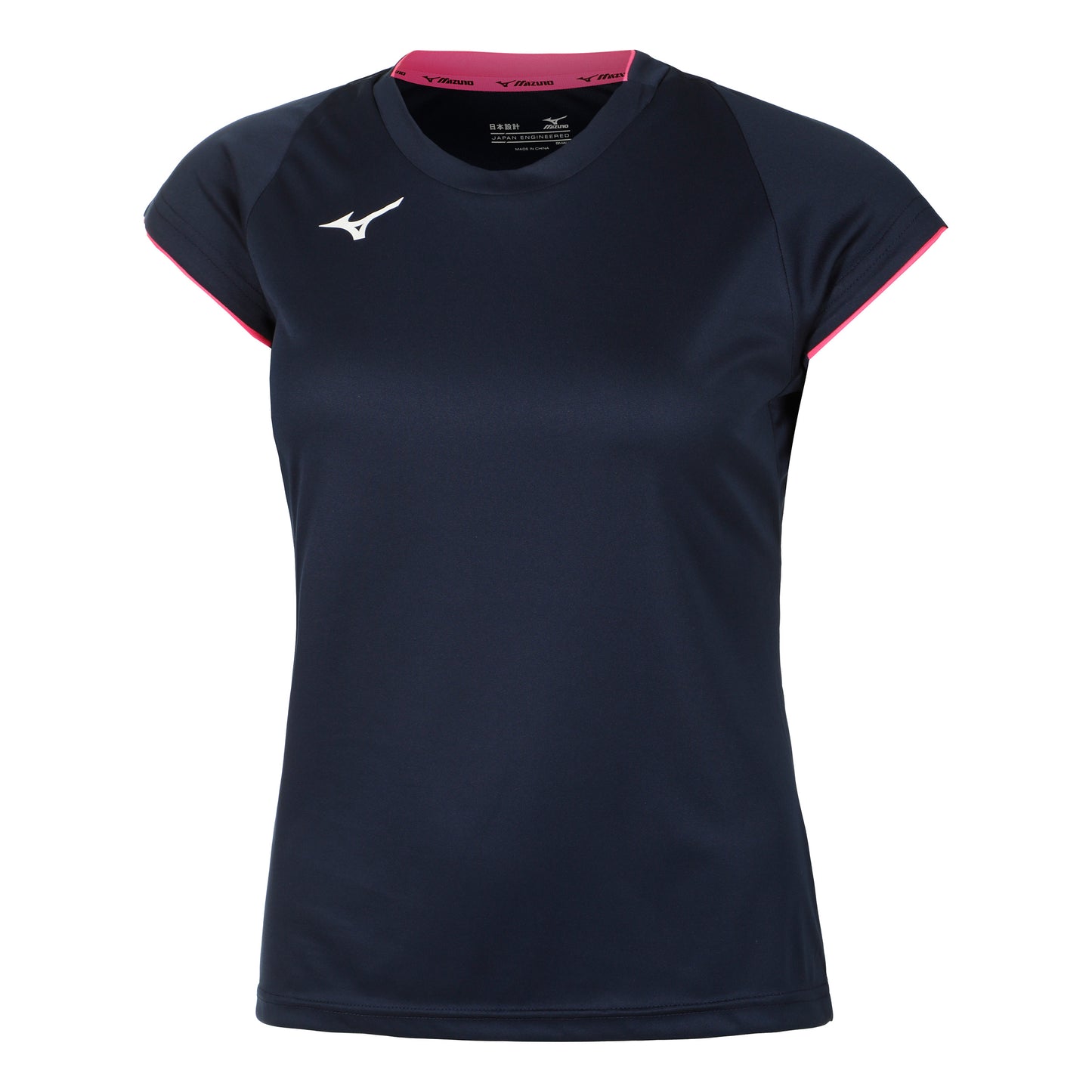 Mizuno Core Koszulka Kobiety - ciemnoniebieski, różowy