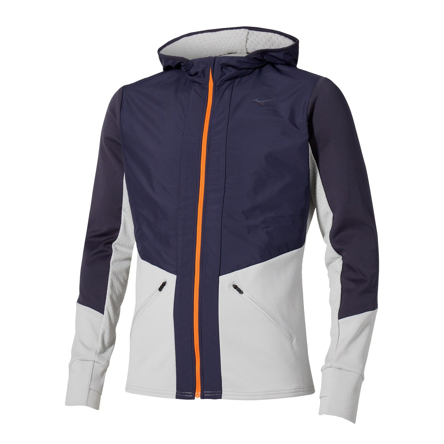 Mizuno Active Warmalite Hybrid Full Zip Kurtka do biegania Mężczyźni - niebieski,