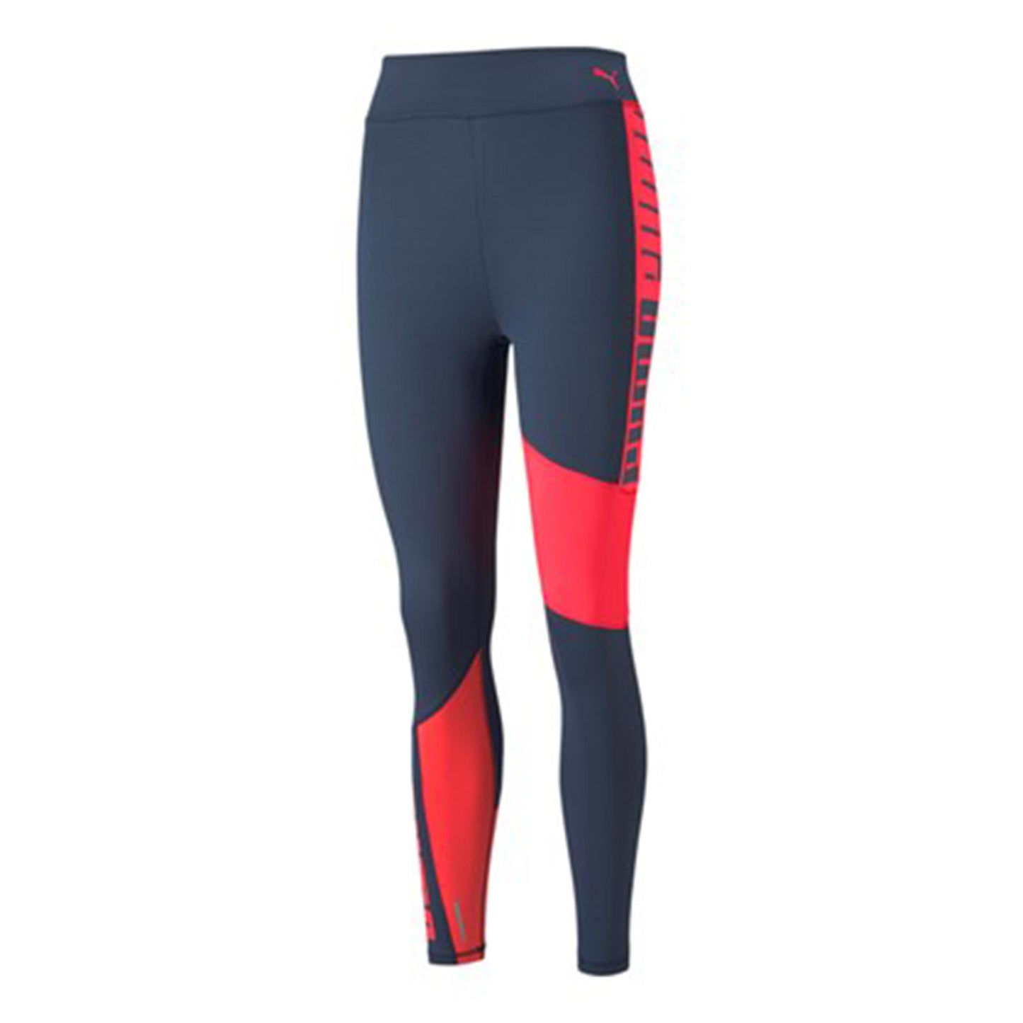 Puma Favorite Logo High Waist Getry Kobiety - ciemnoniebieski, koral