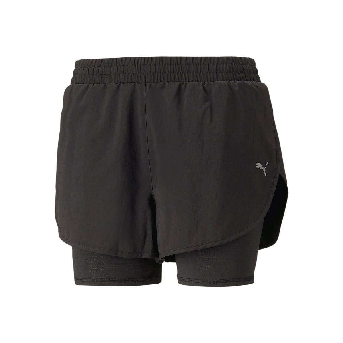 Puma Run Favorite Woven 2in1 3in Spodenki do biegania Kobiety - czarny,