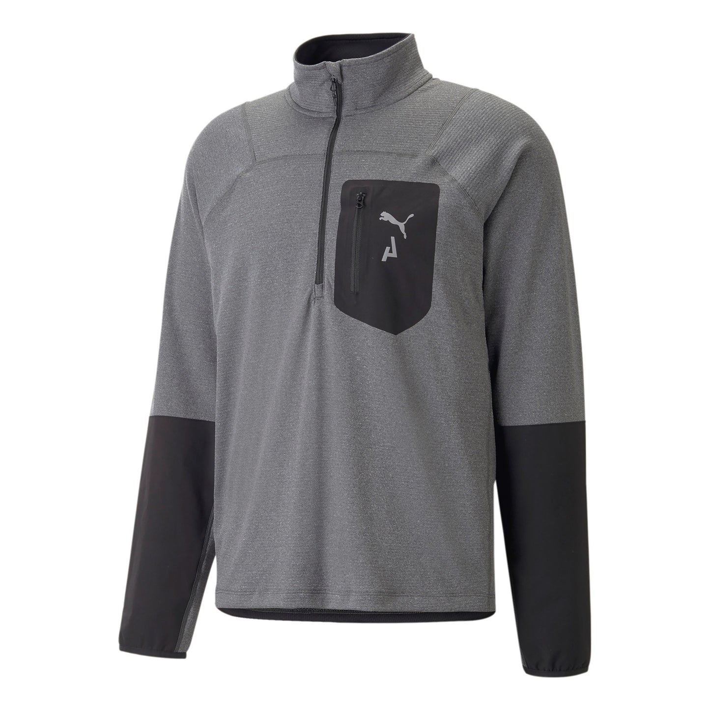 Puma Seasons Raincell Half-Zip Top do biegania Mężczyźni - szary, czarny