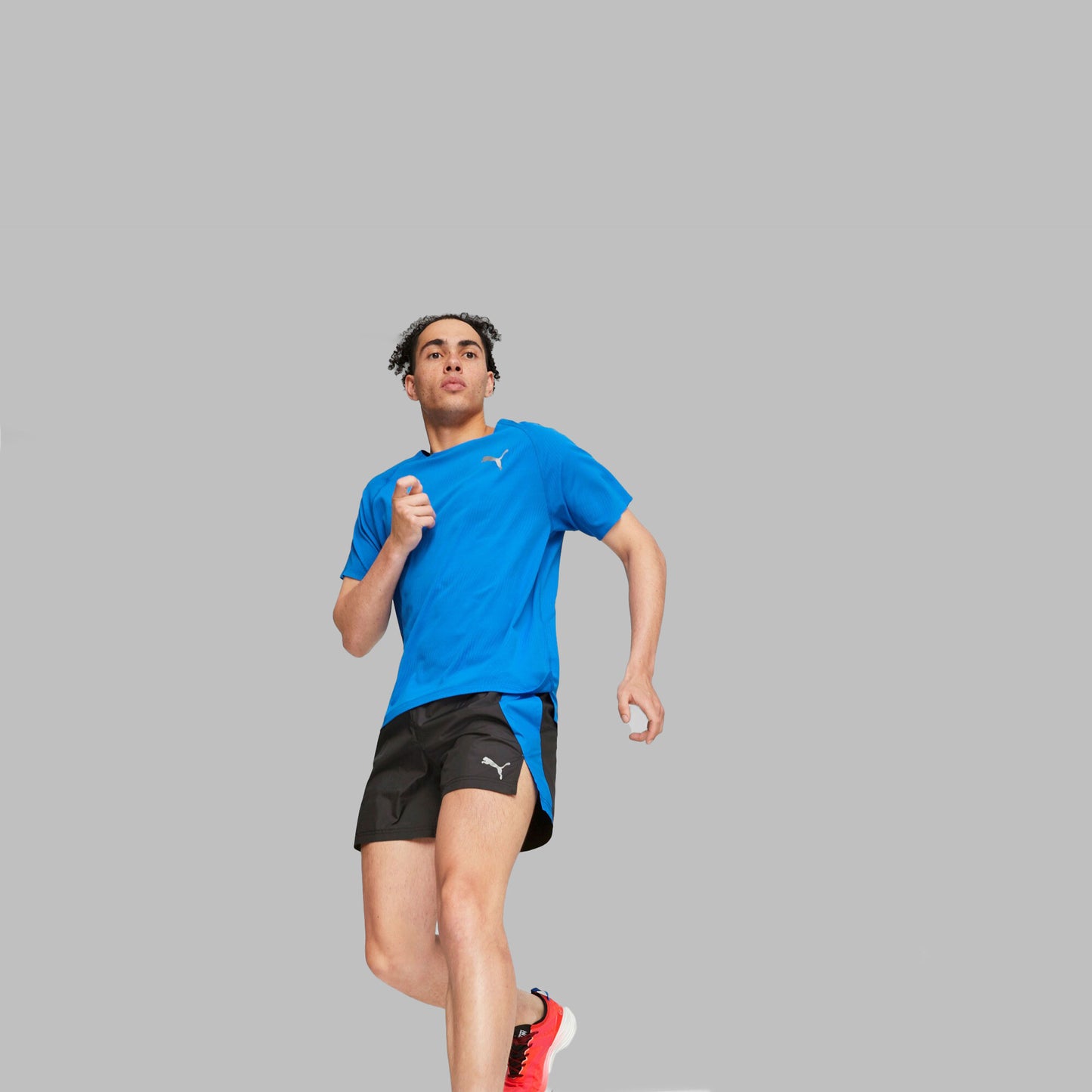 Puma Run 5in Spodenki do biegania Mężczyźni - czarny, niebieski
