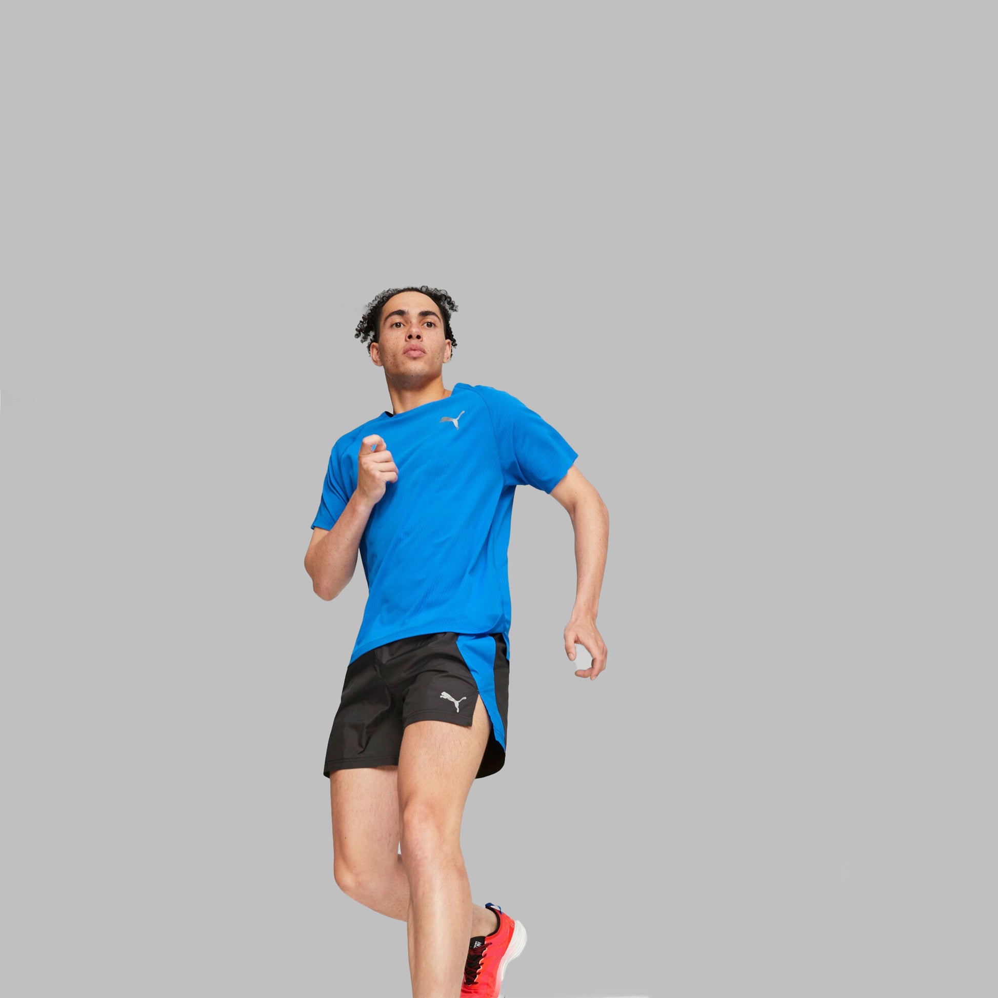 Puma Run 5in Spodenki do biegania Mężczyźni - czarny, niebieski