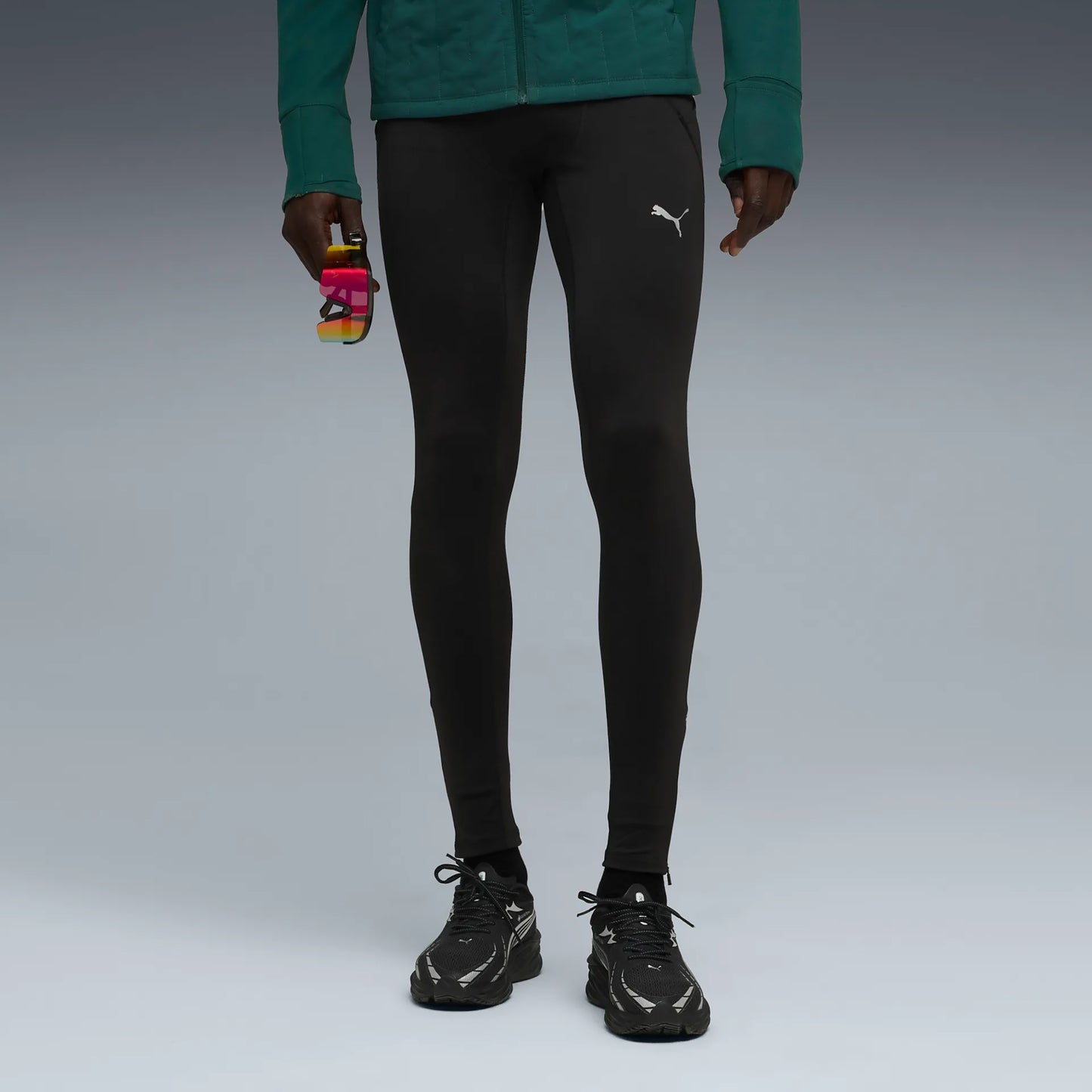 Puma Microfleece Getry do biegania Mężczyźni - czarny,