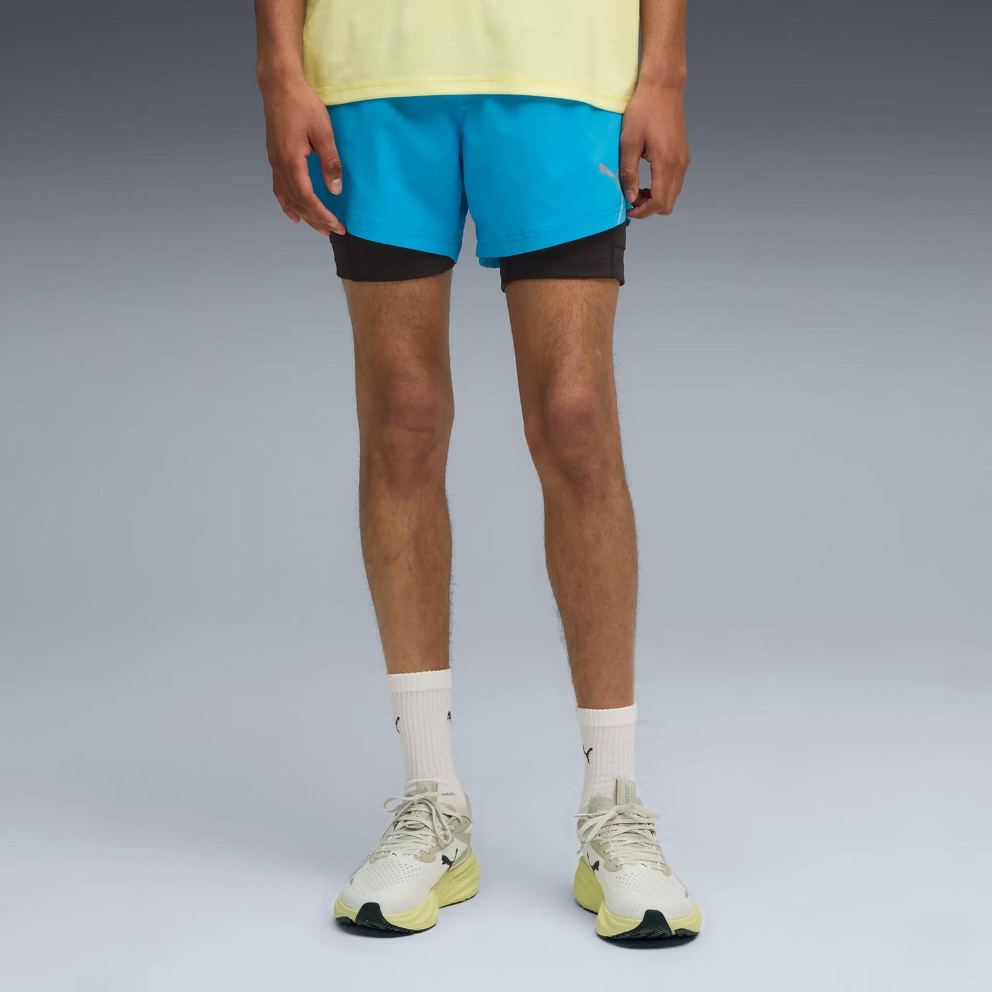 Puma Ultraweave 2in1 5in Spodenki do biegania Mężczyźni - niebieski,