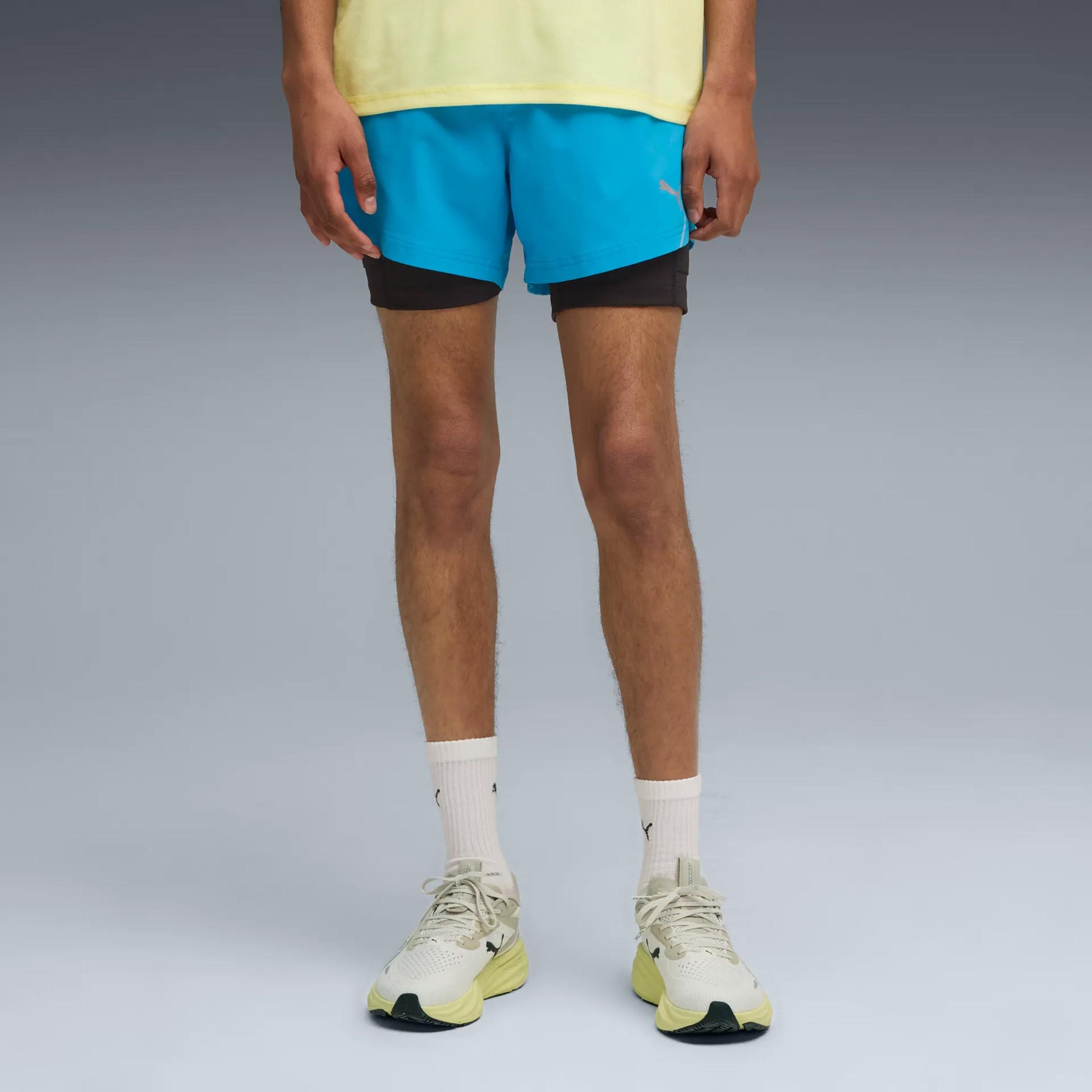 Puma Ultraweave 2in1 5in Spodenki do biegania Mężczyźni - niebieski,
