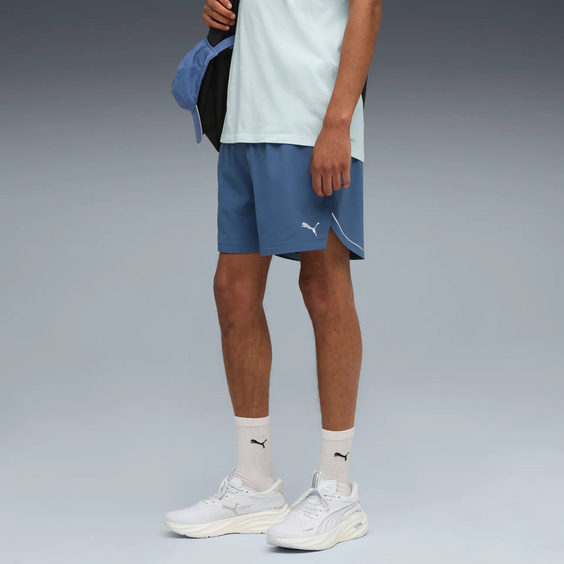 Puma Ultraweave 5in Spodenki do biegania Mężczyźni - niebieski,