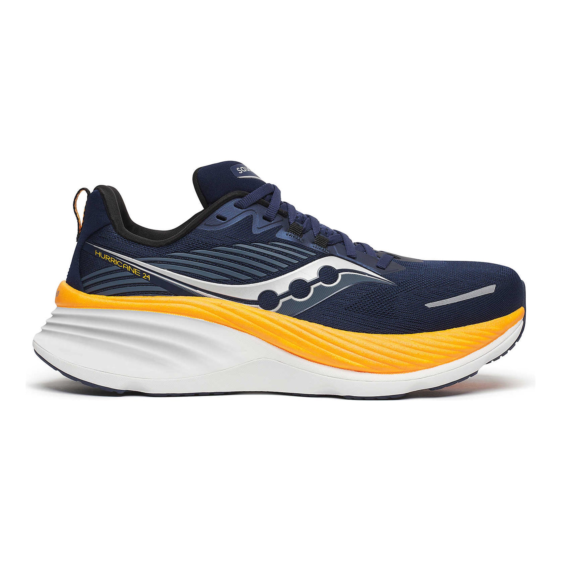Saucony Hurricane 24 But stabilizujący Mężczyźni - ciemnoniebieski, pomarańczowy