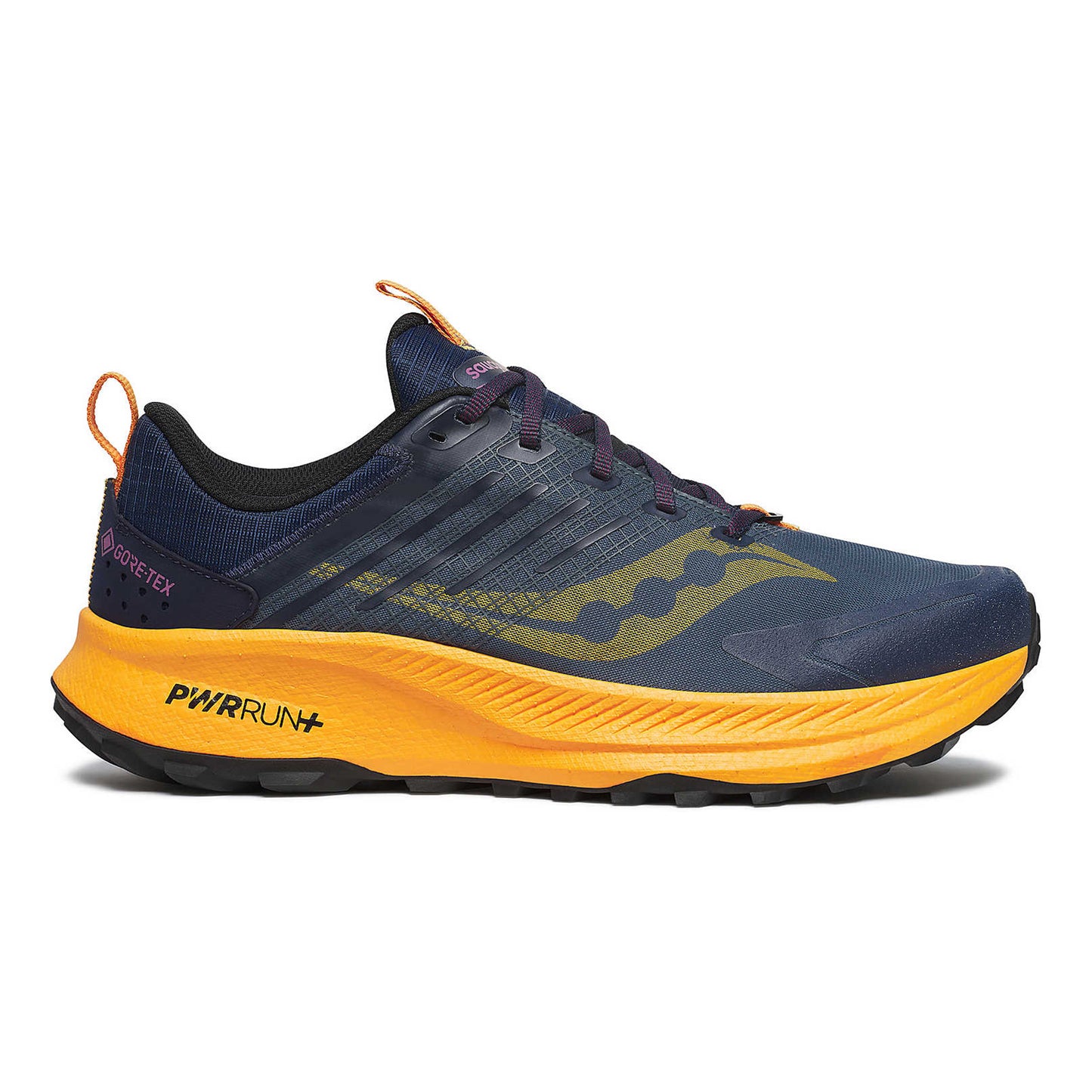 Saucony Ride Tr2 Gtx But trailowy Mężczyźni - ciemnoniebieski, pomarańczowy