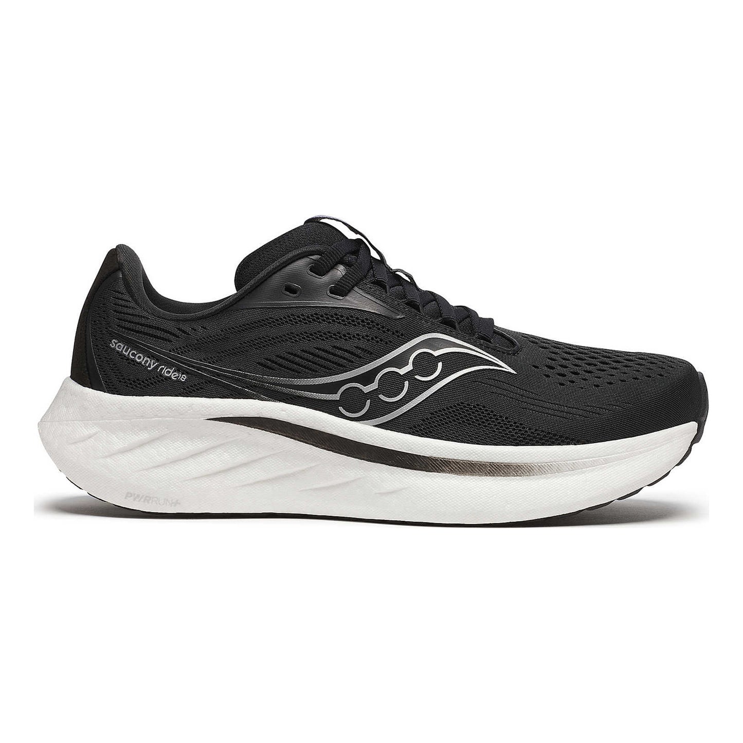 Saucony Ride 18 But neutralny Kobiety - czarny, biały
