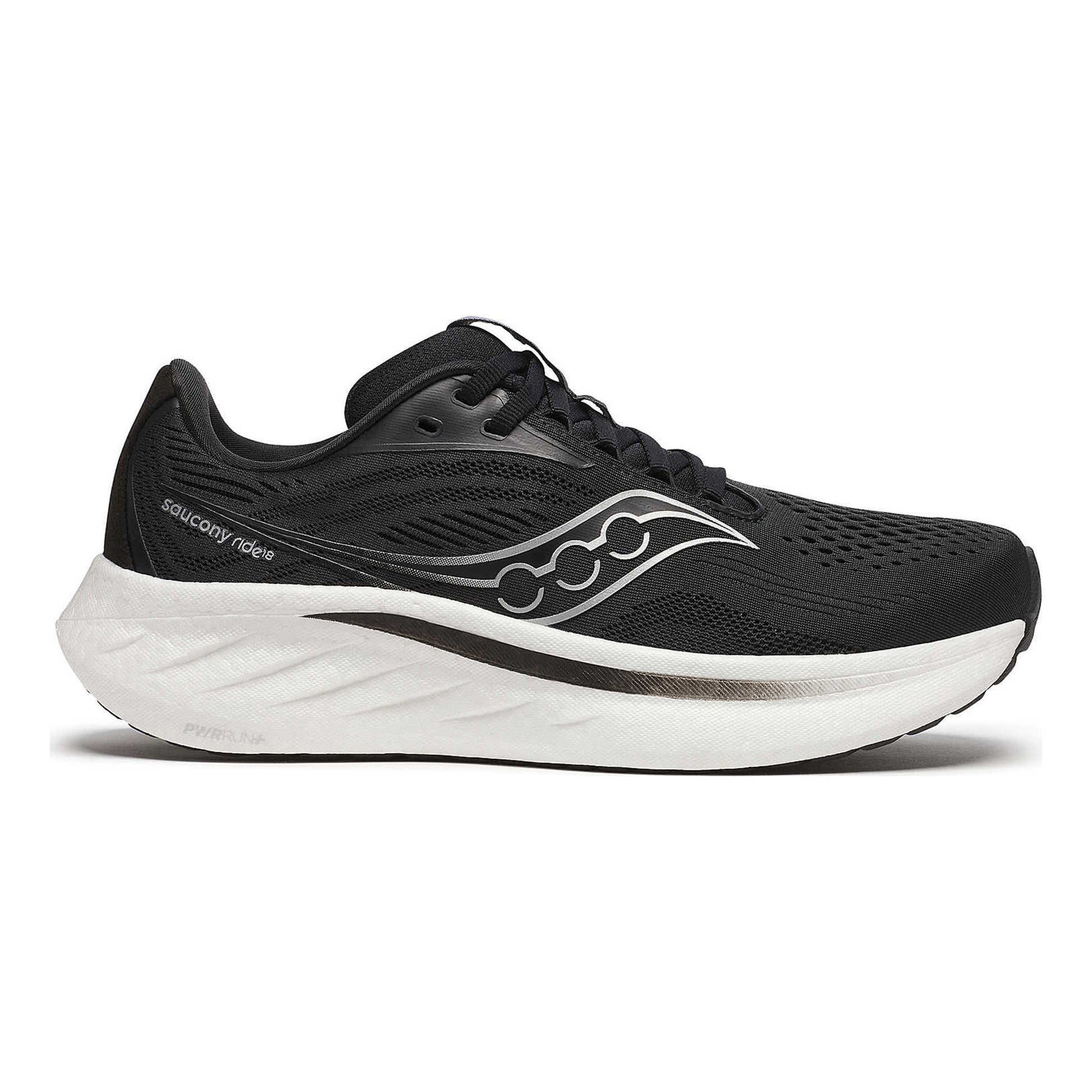 Saucony Ride 18 But neutralny Kobiety - czarny, biały