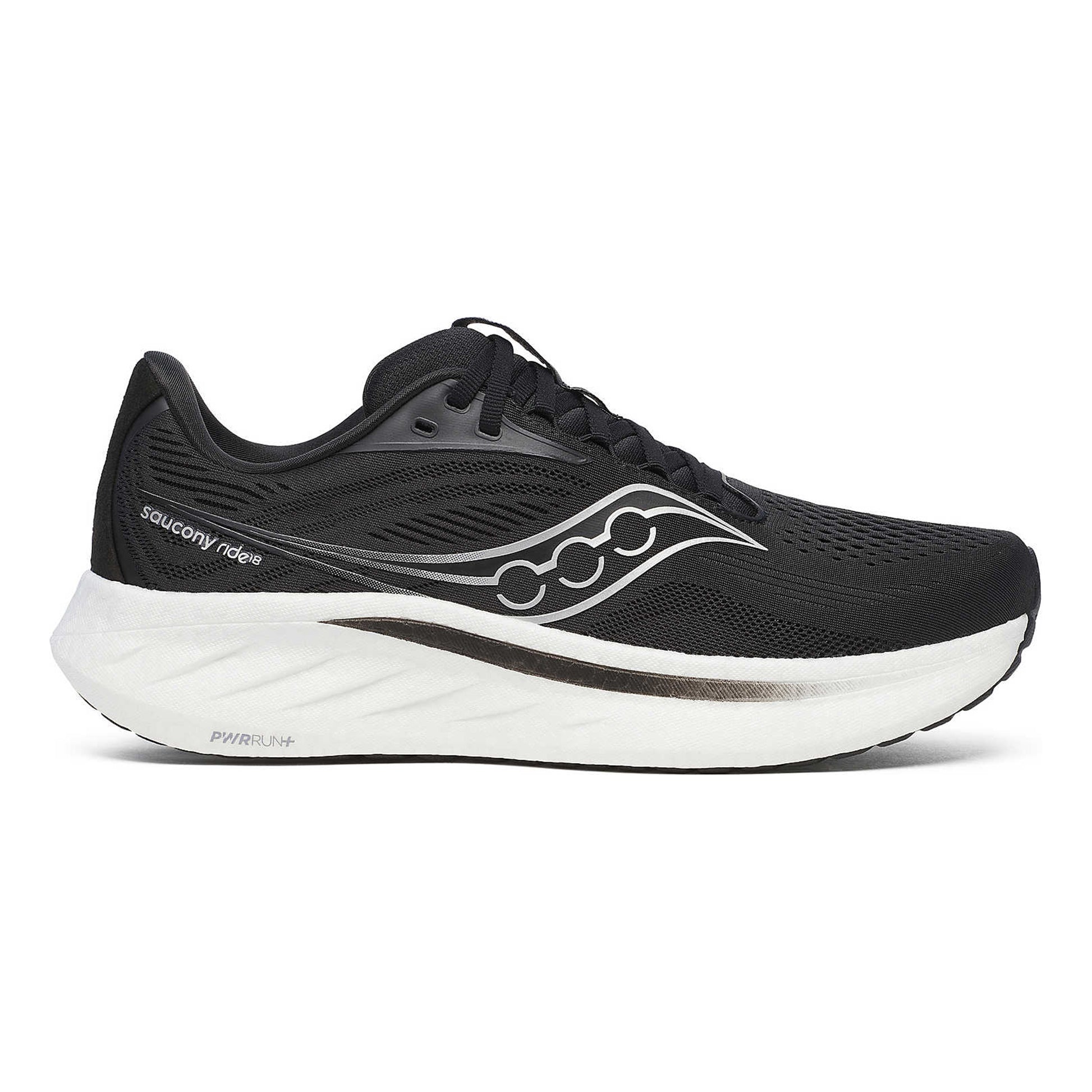Saucony Ride 18 Wide But neutralny Mężczyźni - czarny, biały