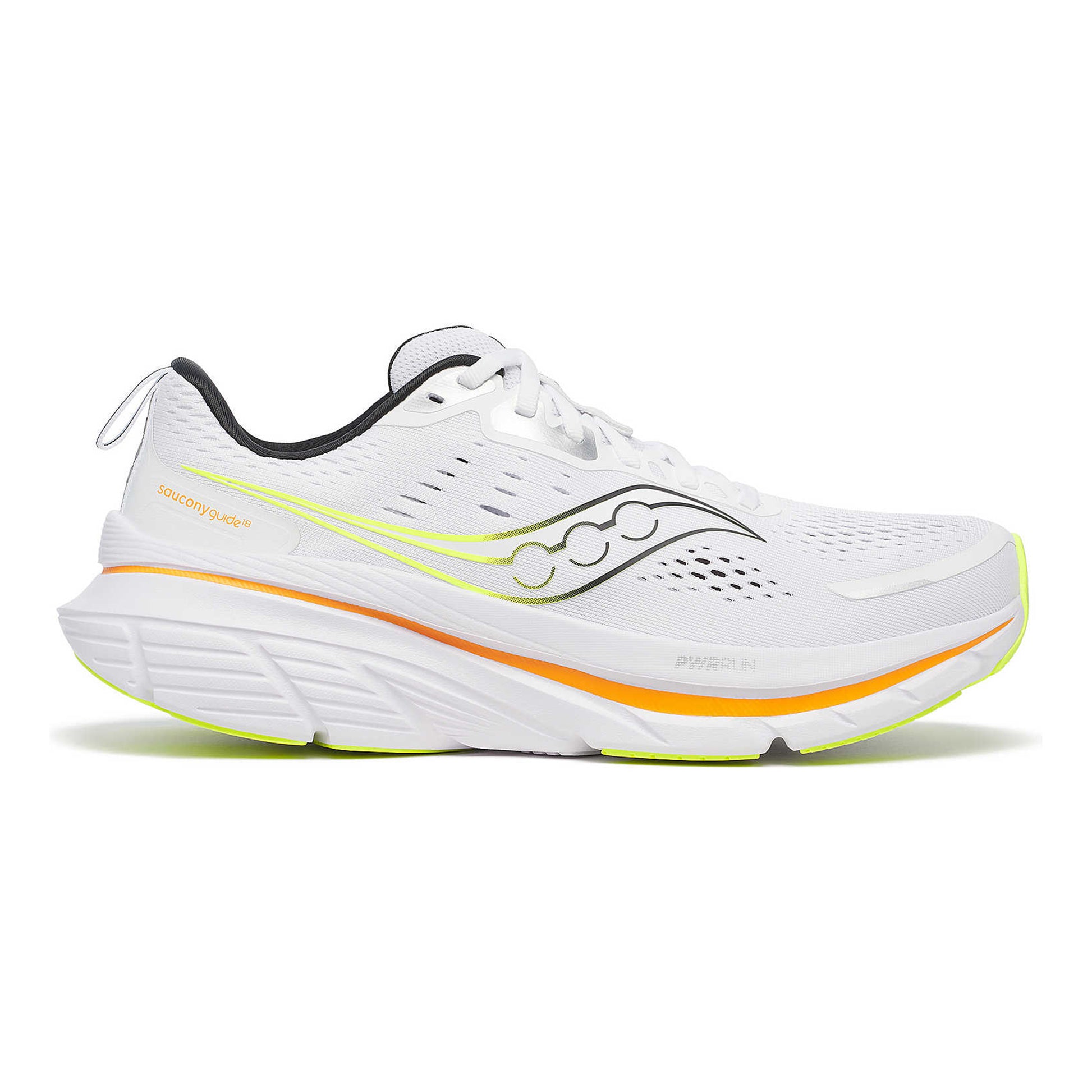 Saucony Guide 18 But stabilizujący Mężczyźni - biały, pomarańczowy
