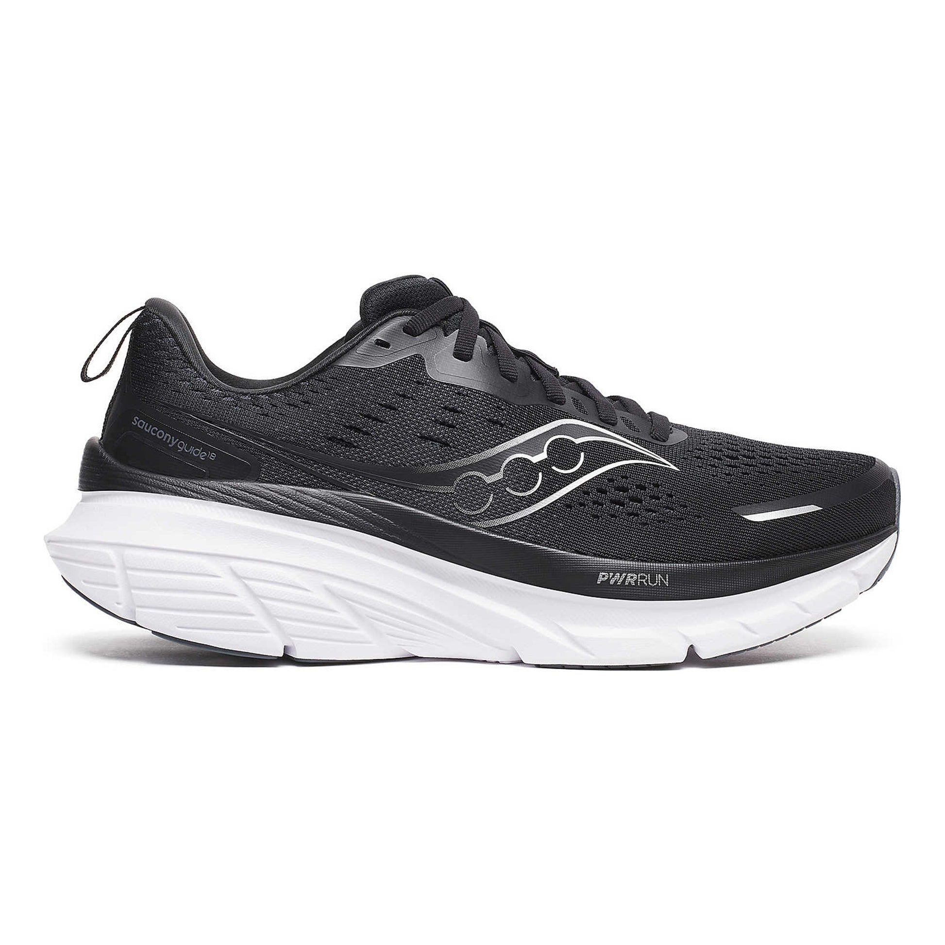 Saucony Guide 18 Wide But stabilizujący Mężczyźni - czarny, biały
