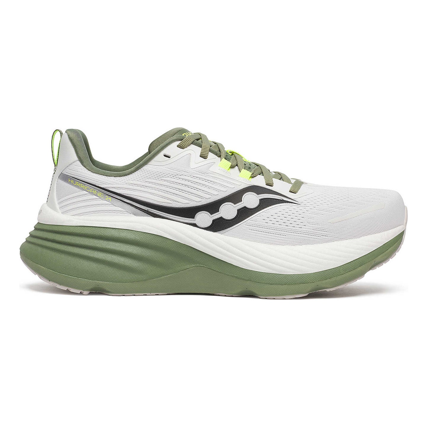 Saucony Hurricane 24 But stabilizujący Mężczyźni - biały, oliwka