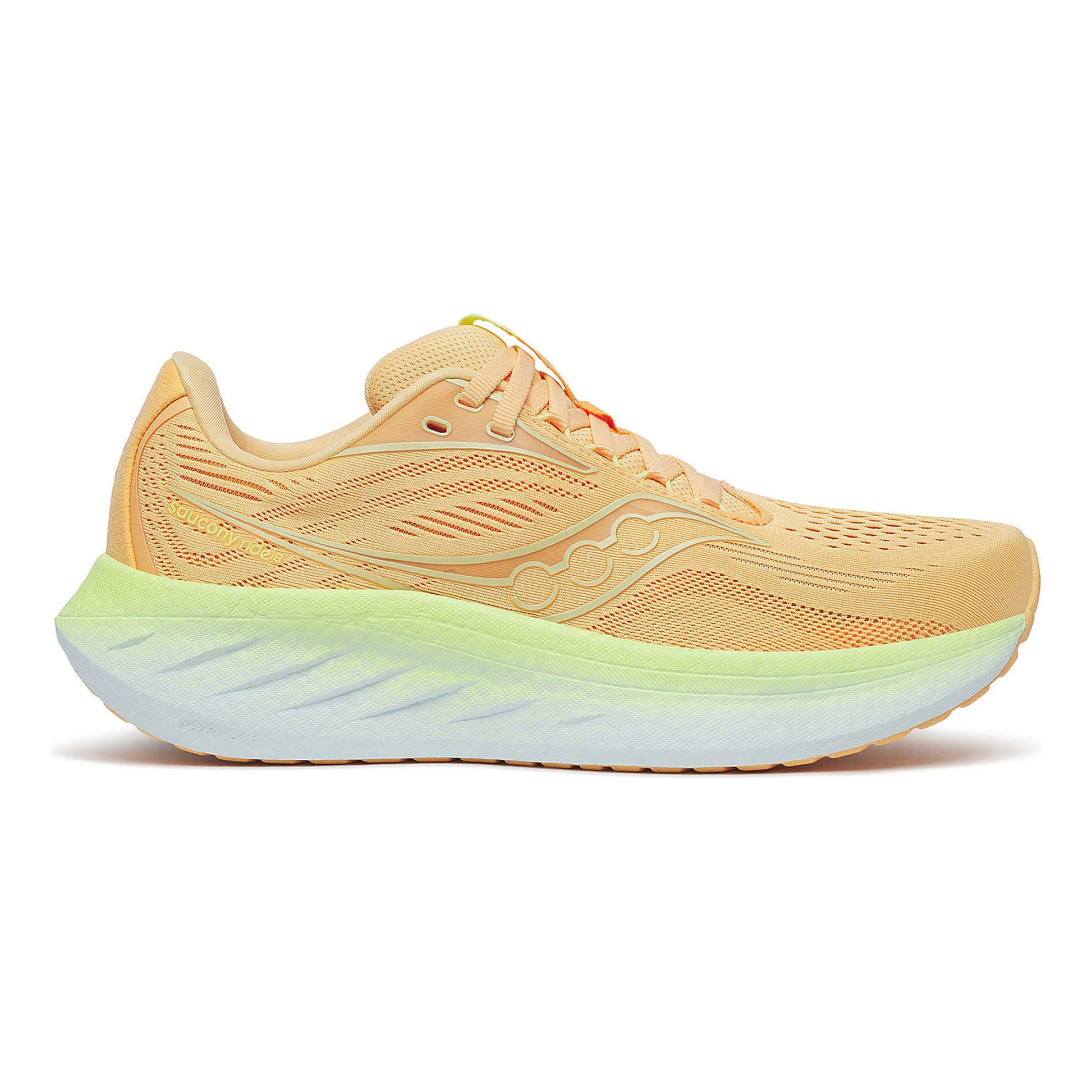 Saucony Ride 18 But neutralny Kobiety - morela, żółty