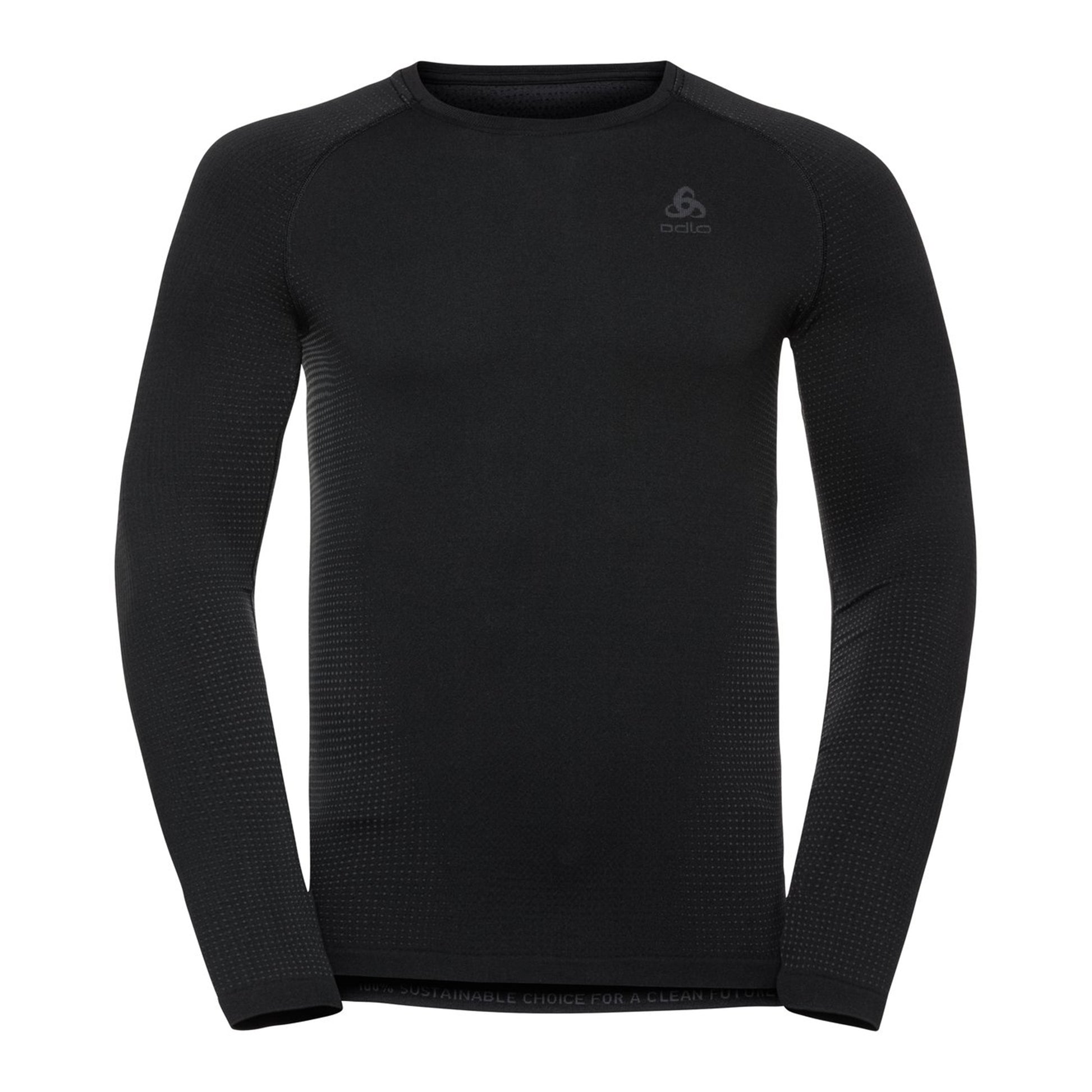 Odlo Performance Warm Eco BI Top Crew Neck Długi Rękaw Mężczyźni - czarny,