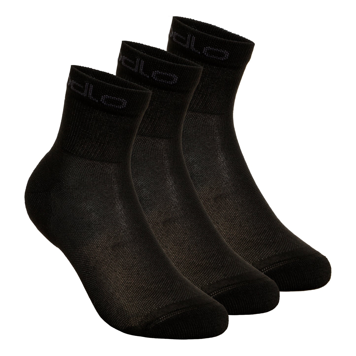 Odlo Quarter Active Skarpety sportowe Opakowanie 3 szt. Unisex - czarny,