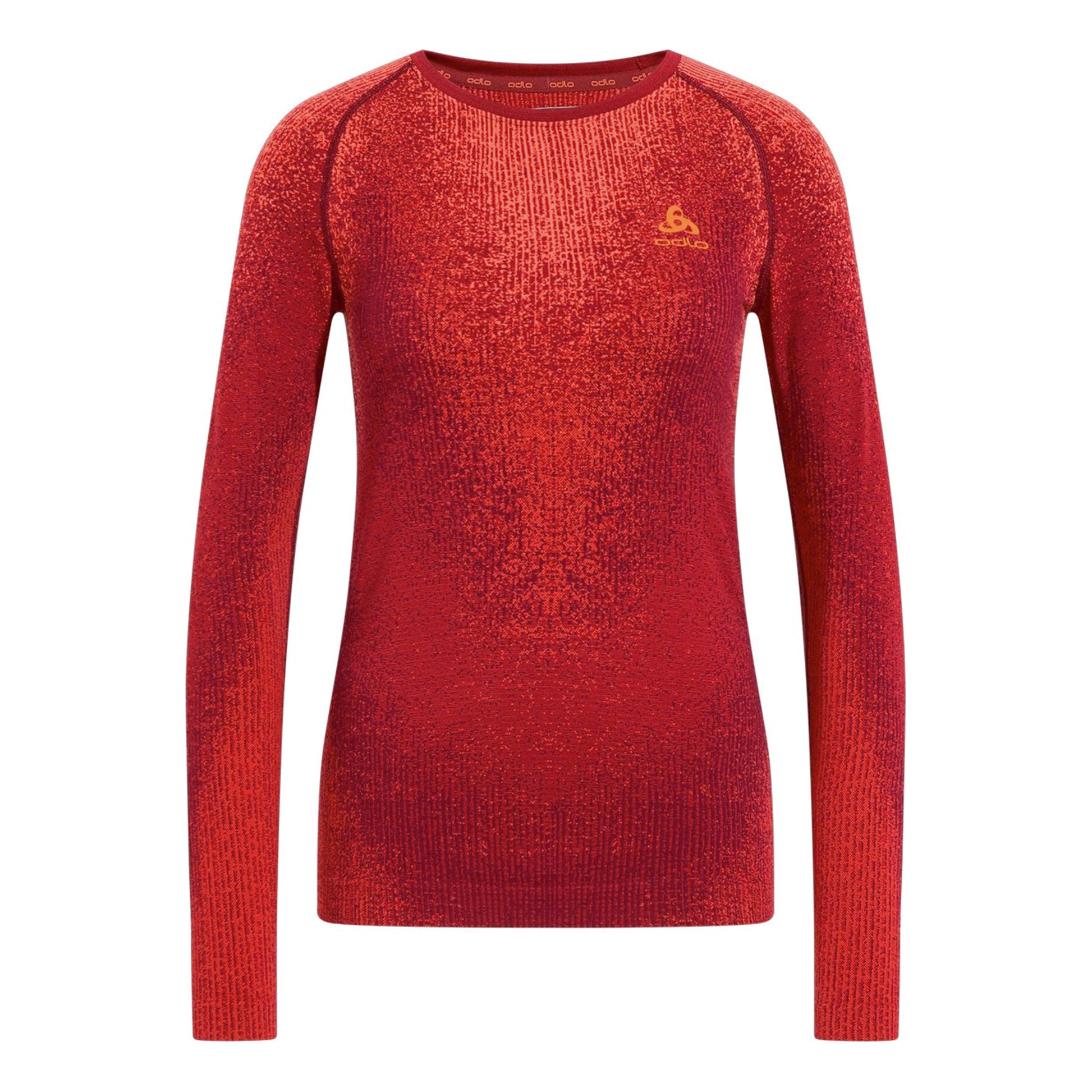 Odlo Blackcomb Eco Big Logo Top Crew Neck Podkoszulka Kobiety - jagoda,