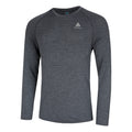 Essential Seamless Crew Neck Długi Rękaw Mężczyźni - antracyt,