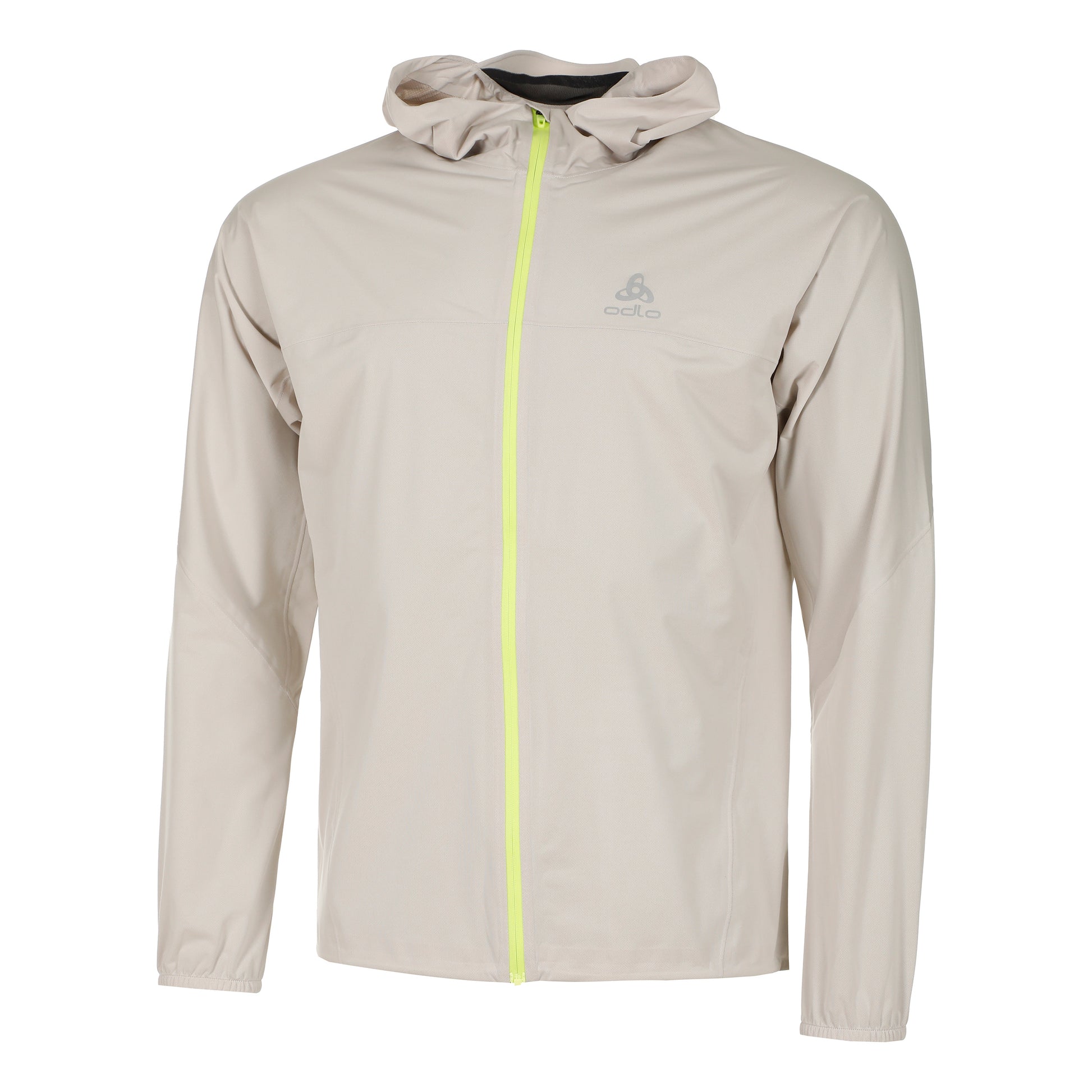 Odlo X-Alp Waterproof  Kurtka do biegania Mężczyźni - srebrny, jasnozielony