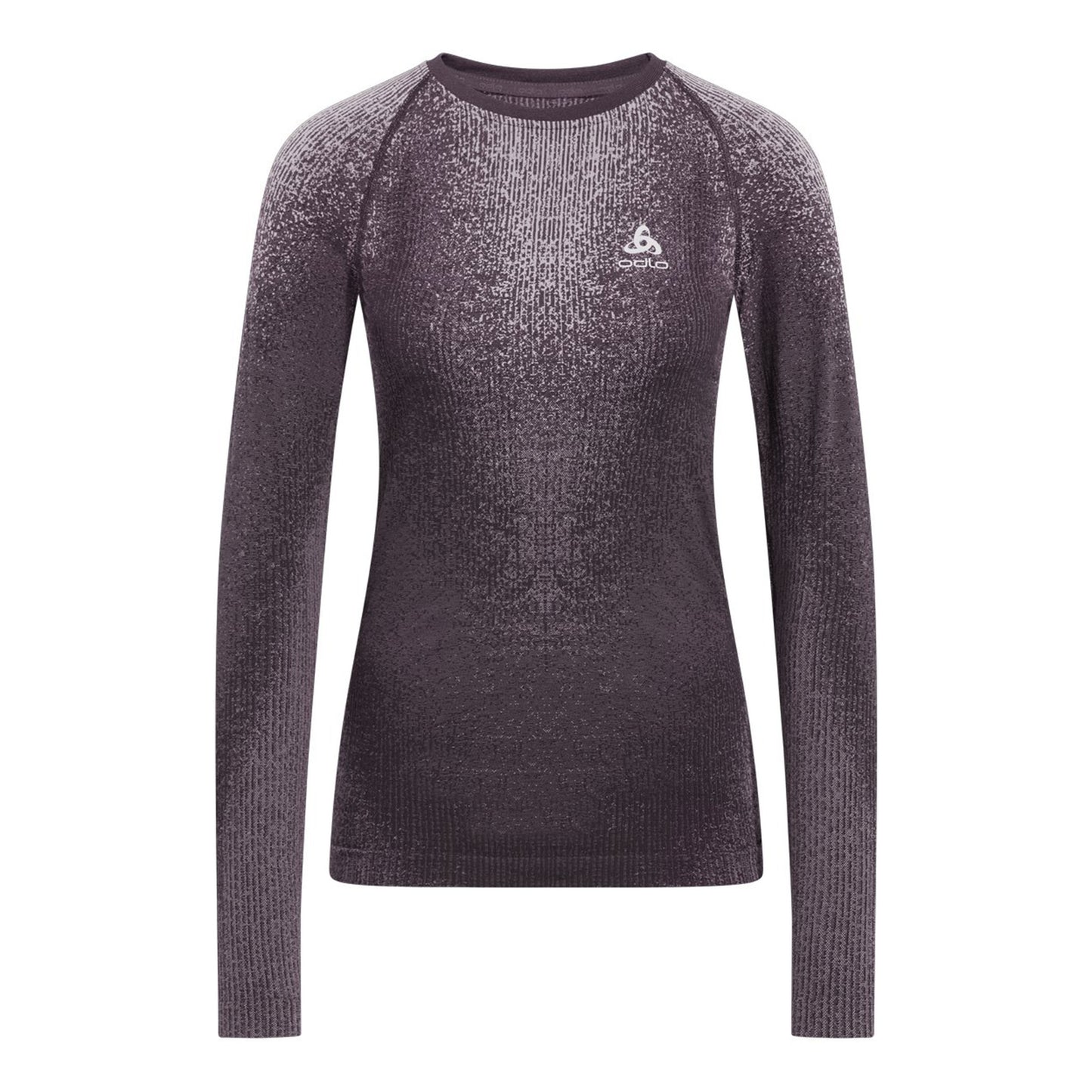 Odlo Blackcomb Eco Big Logo Top Crew Neck Podkoszulka Kobiety - szary,
