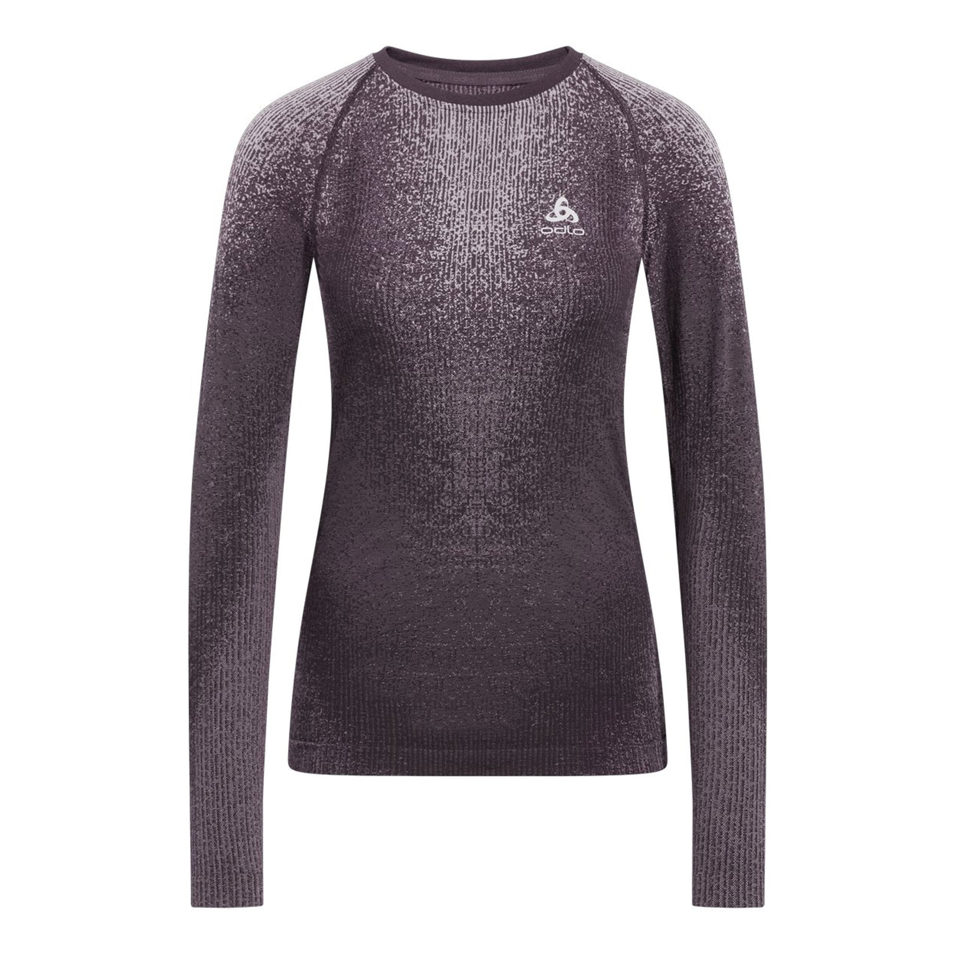 Odlo Blackcomb Eco Big Logo Top Crew Neck Podkoszulka Kobiety - szary,