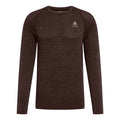 Essential Seamless Crew Neck Długi Rękaw Mężczyźni - brąz,