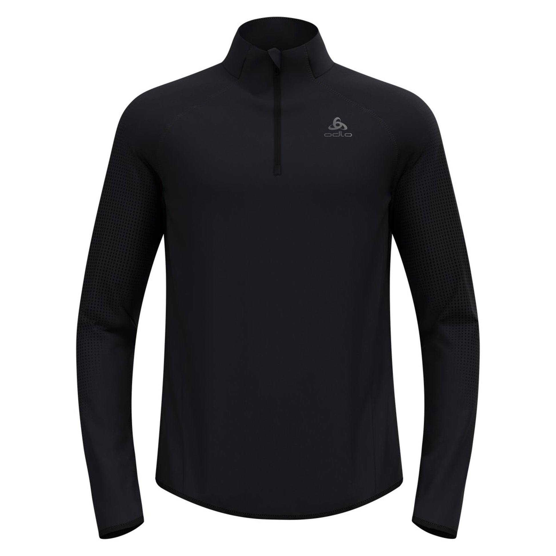 Odlo Zeroweight Warm Mid Layer 1/2 Zip Koszulka do biegania Mężczyźni - czarny,