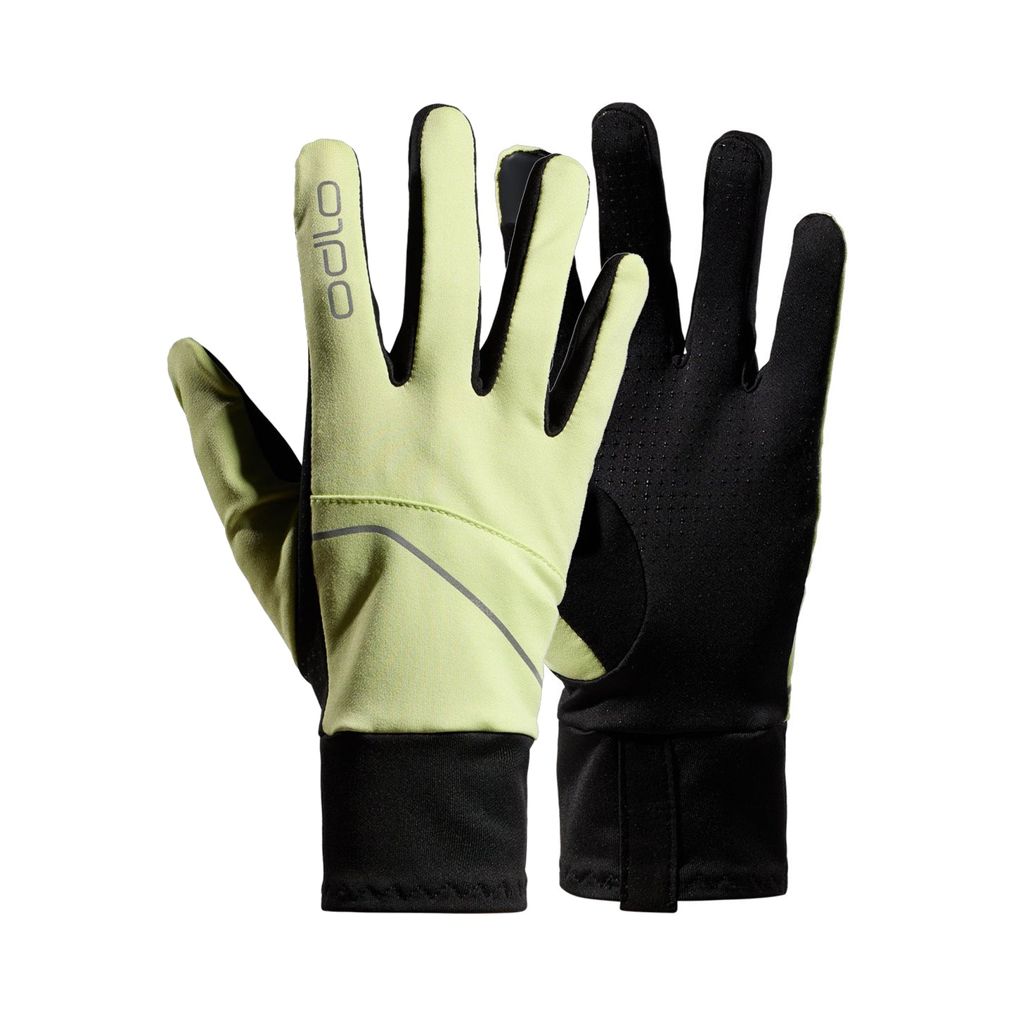 Odlo Intensity Safety Light Rękawiczki do biegania Unisex - limonka,