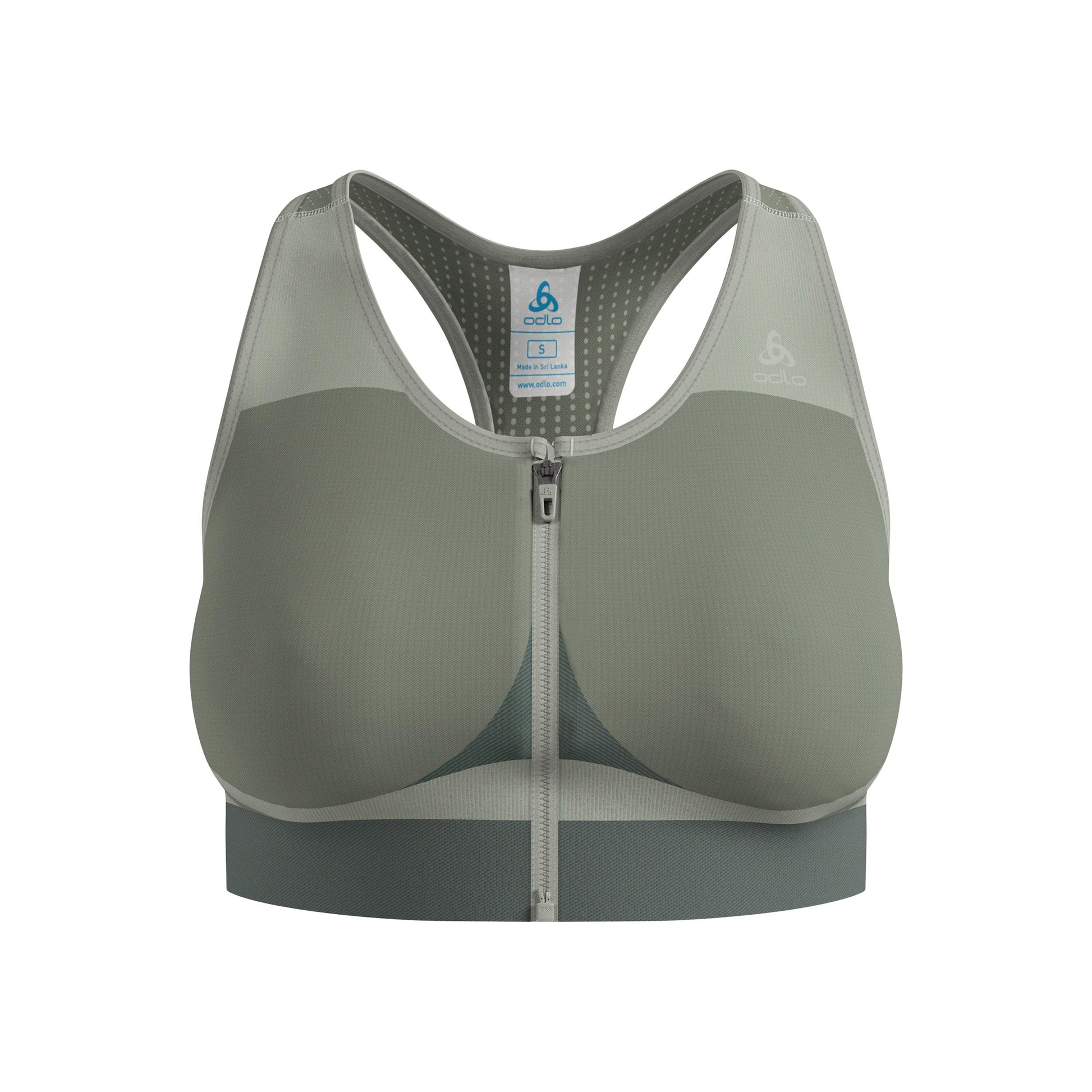 Odlo Seamless High Sport Stanik sportowy Kobiety - oliwka,