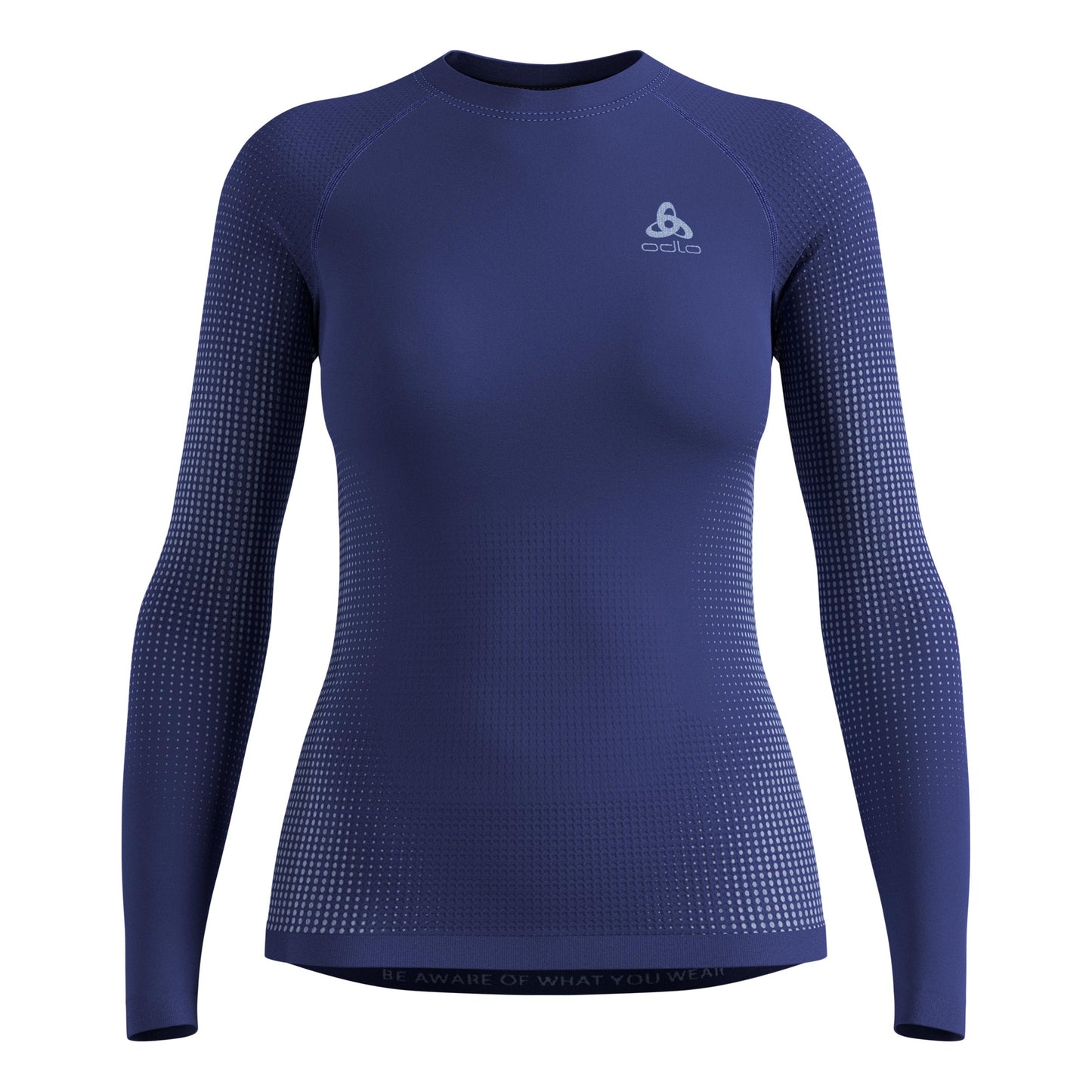 Odlo Performance WarmCrew Długi Rękaw Kobiety-niebieski