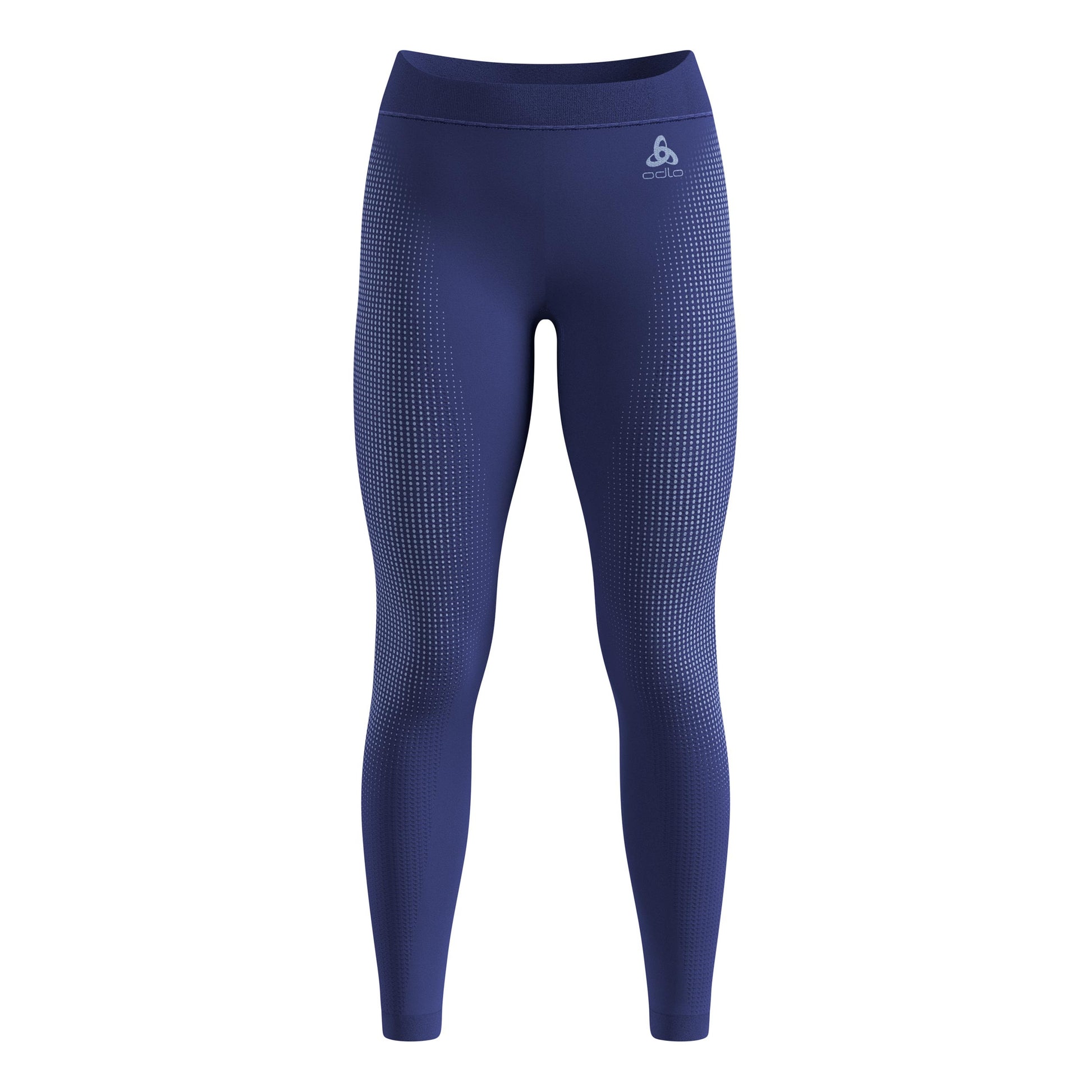 Odlo Performance Warm Eco Big Logo Bottom Long Getry Kobiety-niebieski
