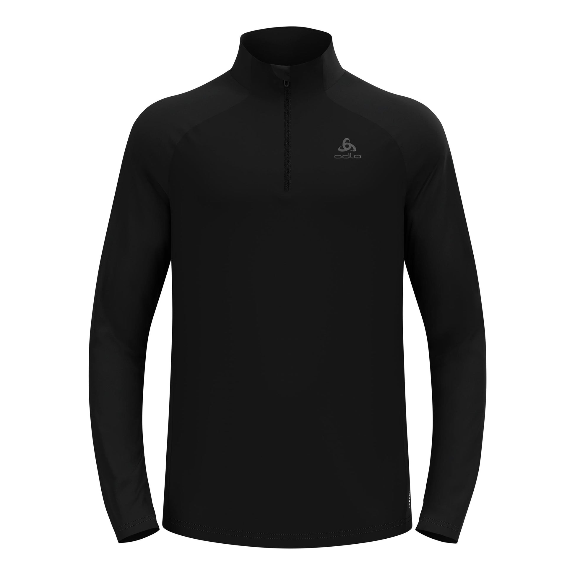 Odlo Essential Ceramiwarm Mid Layer 1/2 Zip Koszulka do biegania Mężczyźni - czarny