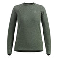 Essential Seamless Crew Neck Długi Rękaw Kobiety-oliwka