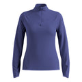 Zeroweight Warm Mid Layer 1/2 Zip Koszulka do biegania Kobiety - niebieski,