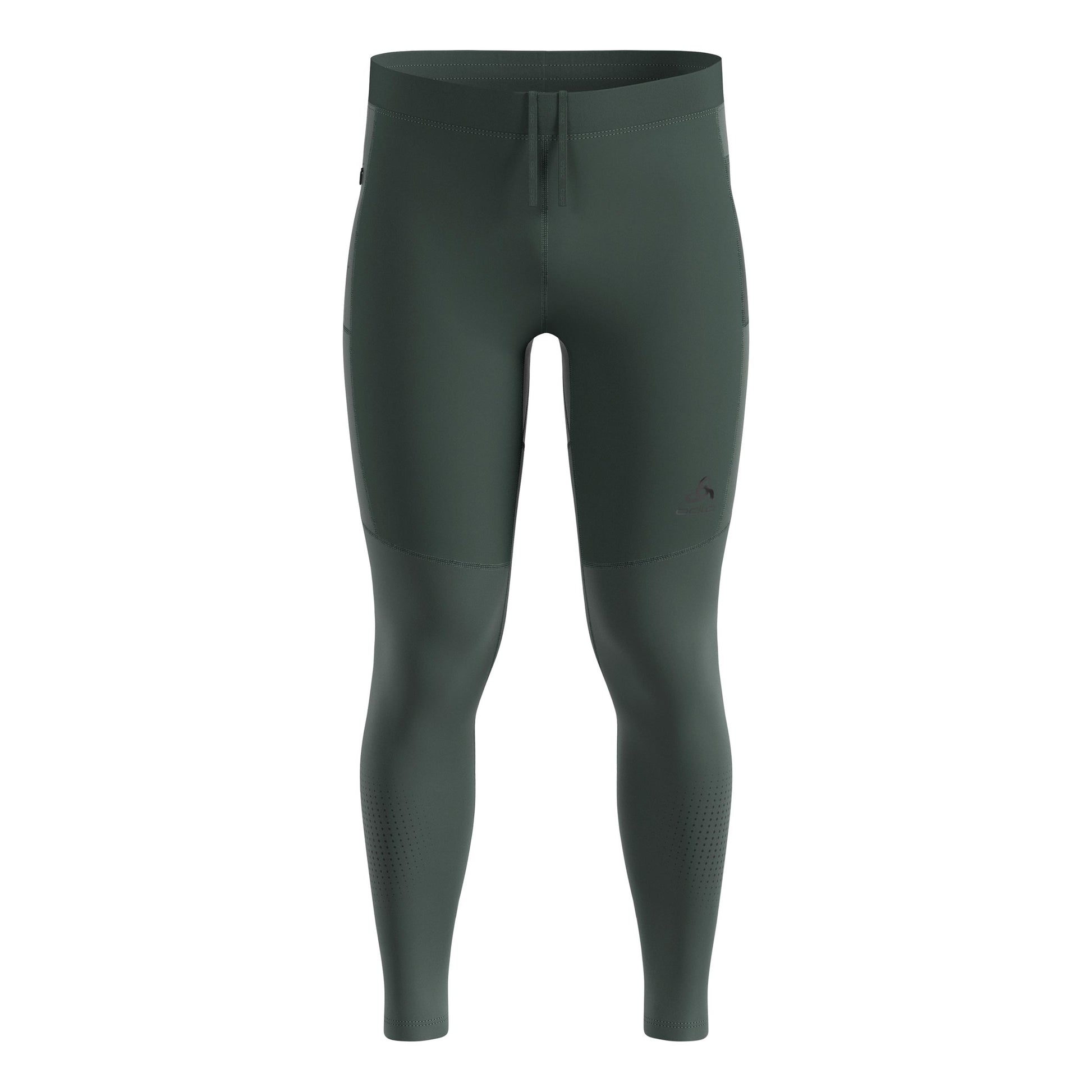 Odlo Zeroweight Warm Reflective Getry do biegania Mężczyźni - oliwka,
