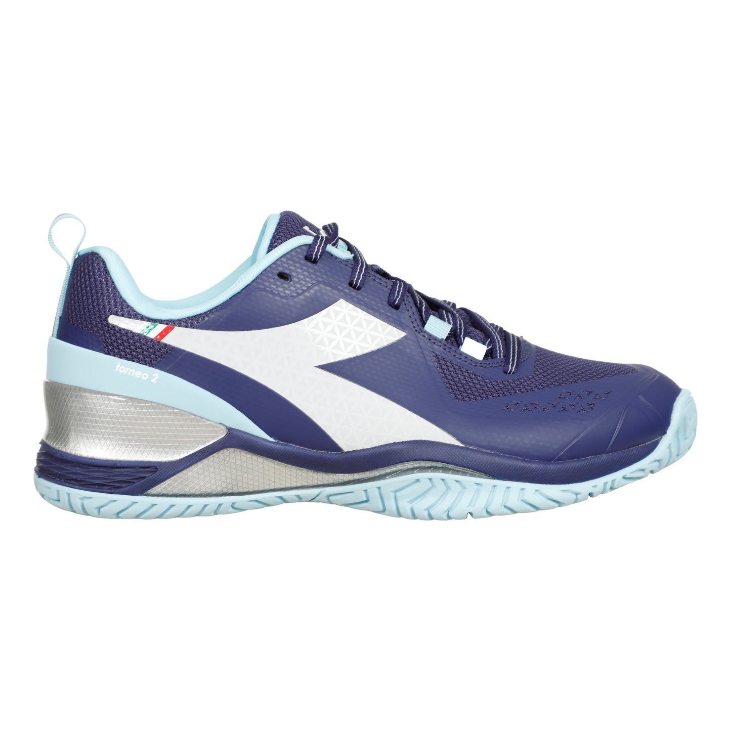 Diadora Blushield Torneo 2 buty do tenisa allcourt Kobiety - ciemnoniebieski, biały
